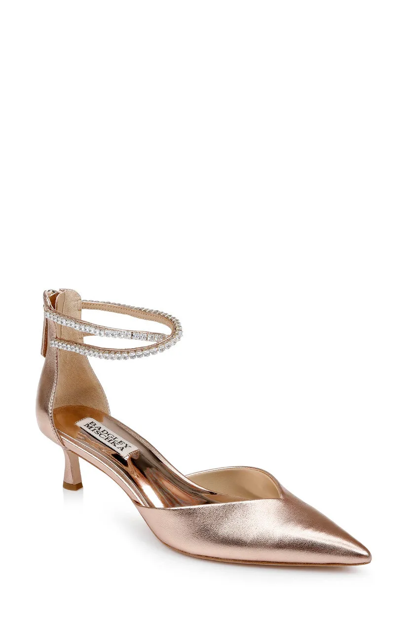 badgley-mischka-lilibeth-kitten-heels-schwarz-satin-spitz image 1