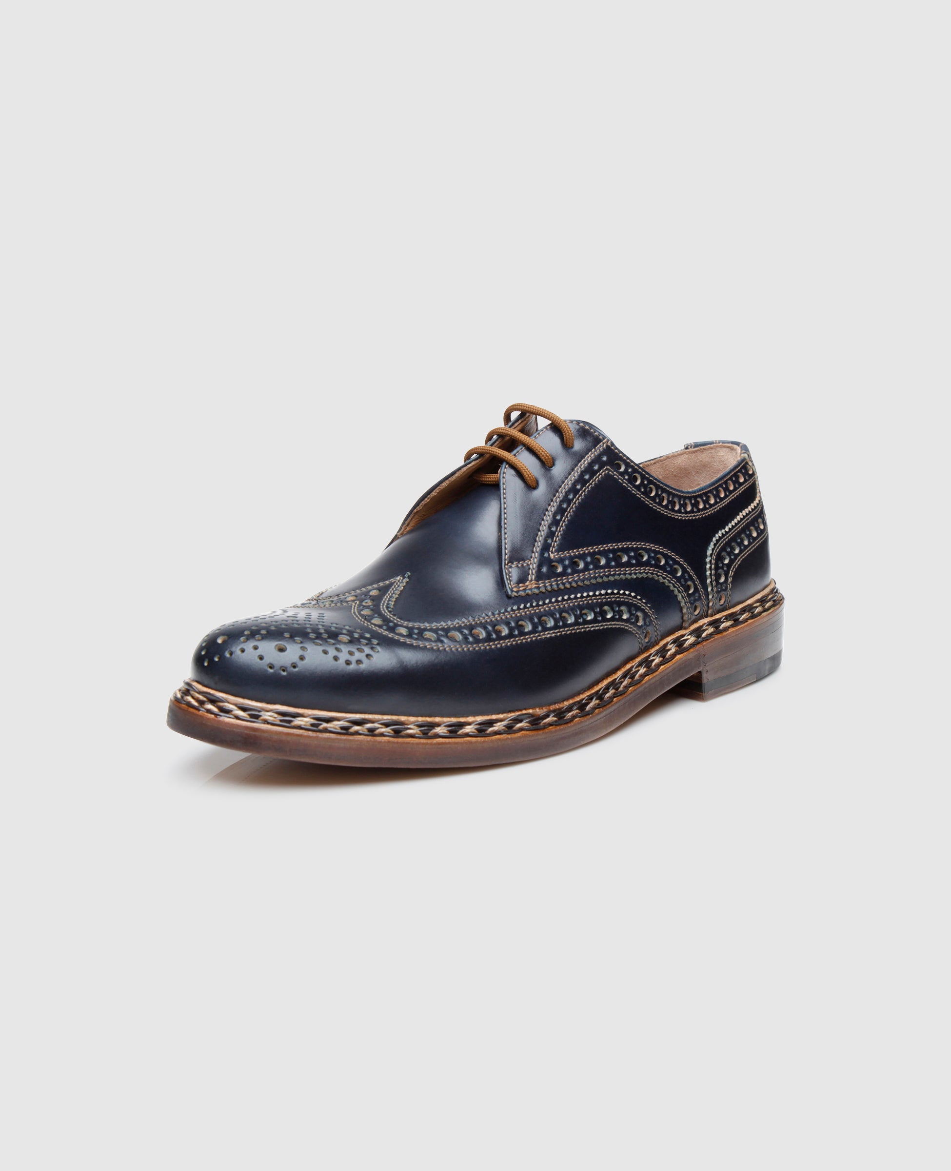 heinrich-dinkelacker-buda-full-brogue-c-herrenschuh-navy-cordovan image 2