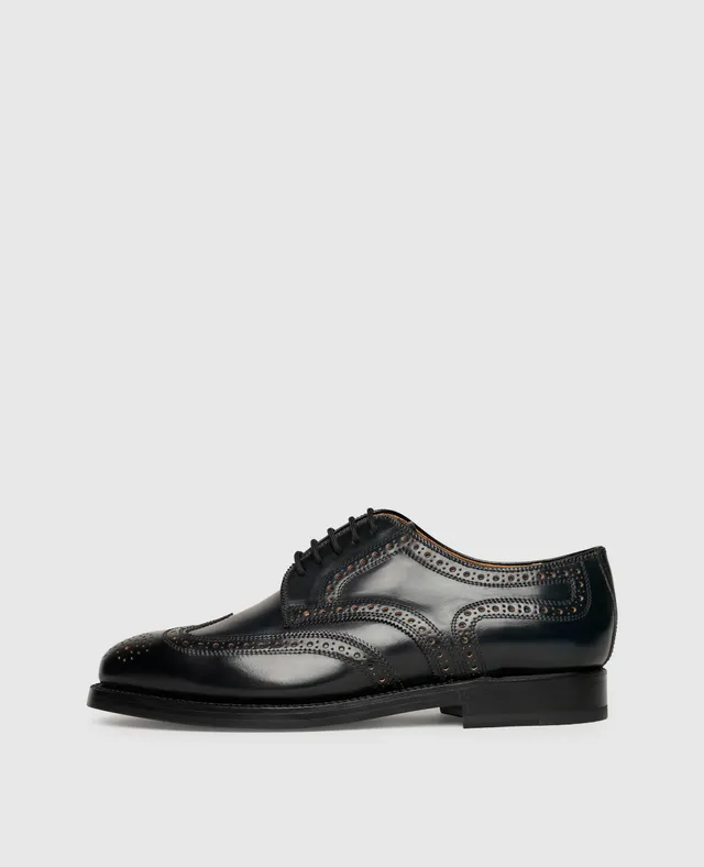 heinrich-dinkelacker-london-full-brogue-derby-schwarz-cordovan image 1