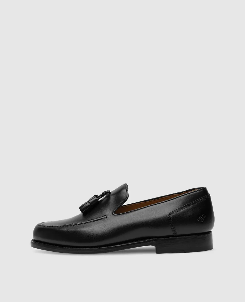 heinrich-dinkelacker-wien-plain-tassel-loafer-schwarz-boxcalf image 1