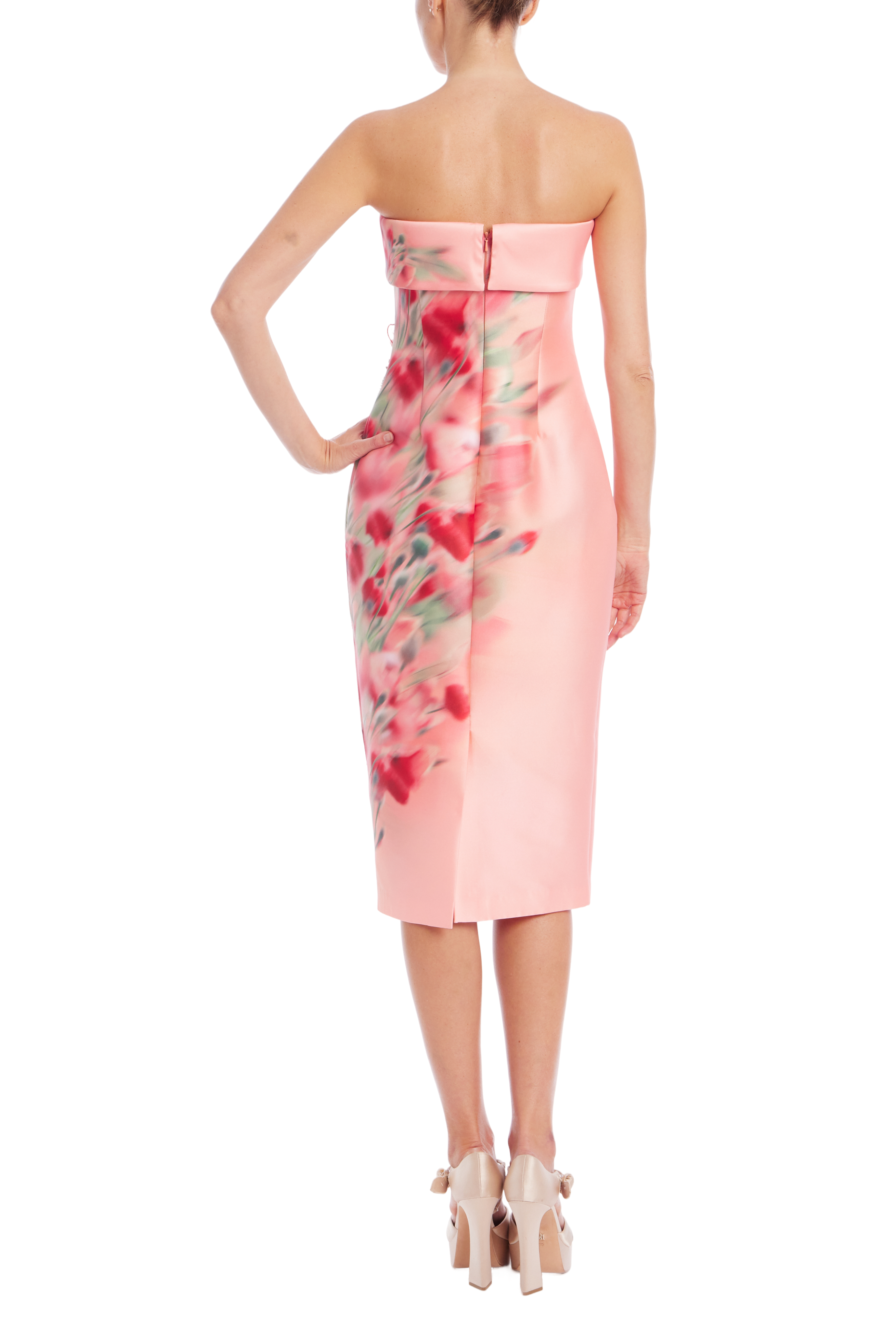 badgley-mischka-sheath-cocktailkleid-pink-multi-perlenblumen image 7