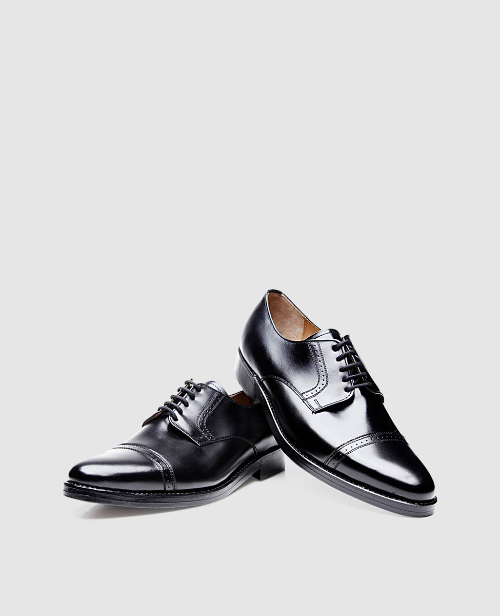 heinrich-dinkelacker-milano-quarter-brogue-derby-schwarz-leder image 5