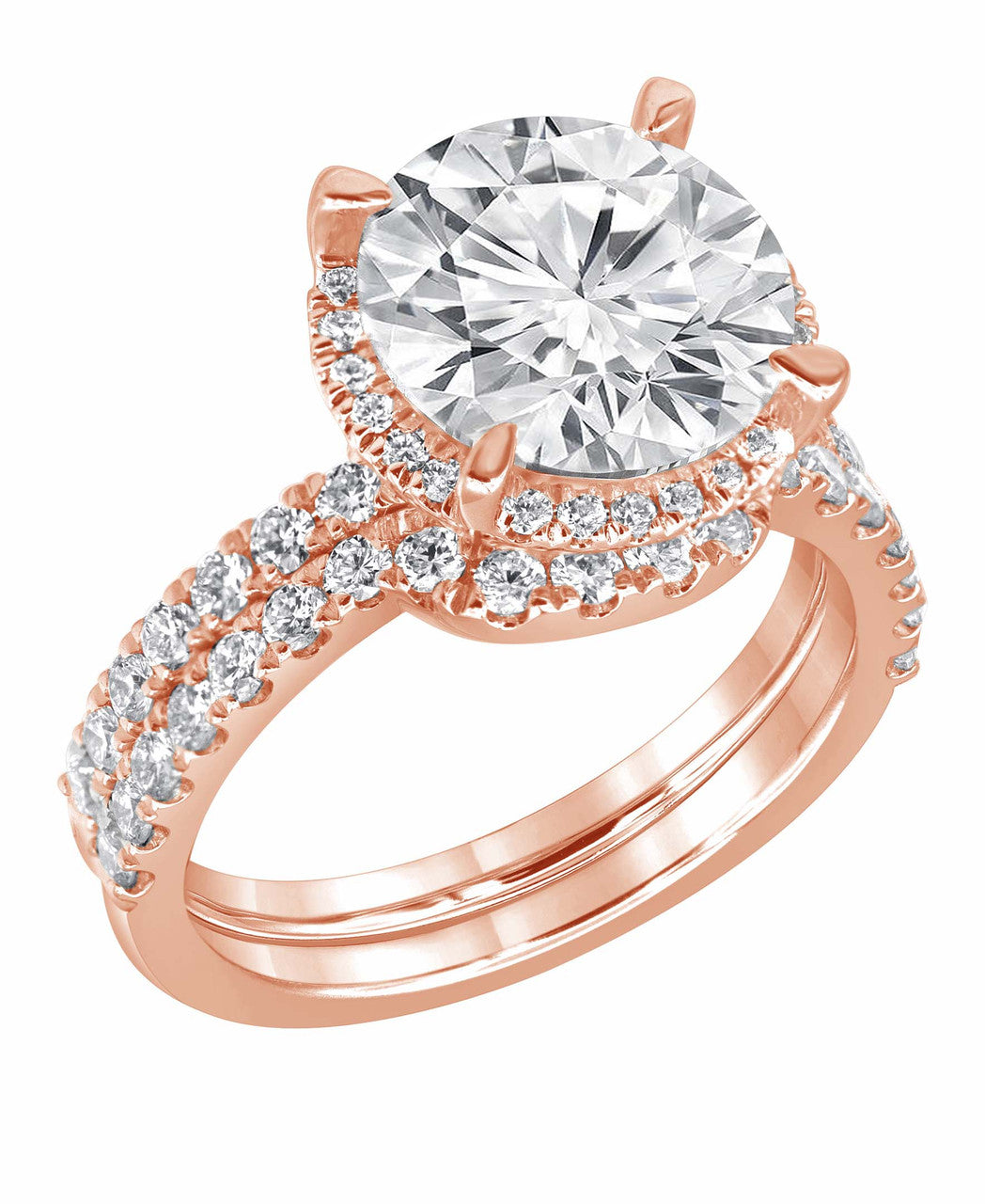 badgley-mischka-diamond-rings-bridal-set-rosegold-4ct-14k image 7