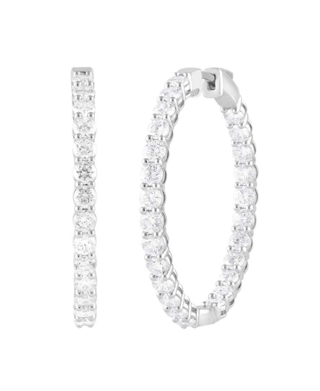 badgley-mischka-in-out-diamant-creolen-14k-wei-gold-34-mm image 2