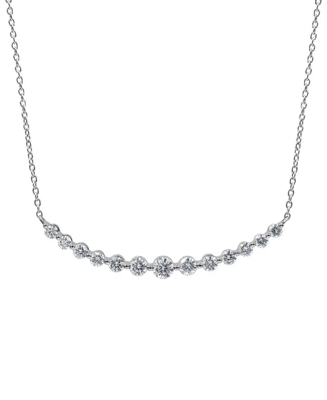 badgley-mischka-curved-bar-diamant-collier-14k-wei-gold image 1