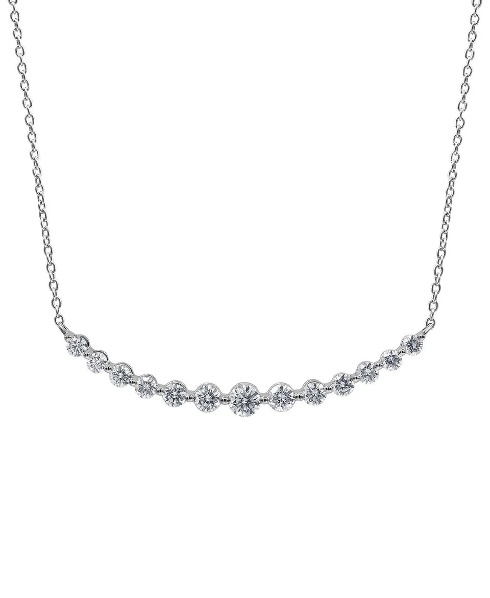 badgley-mischka-curved-bar-diamant-collier-14k-wei-gold image 1