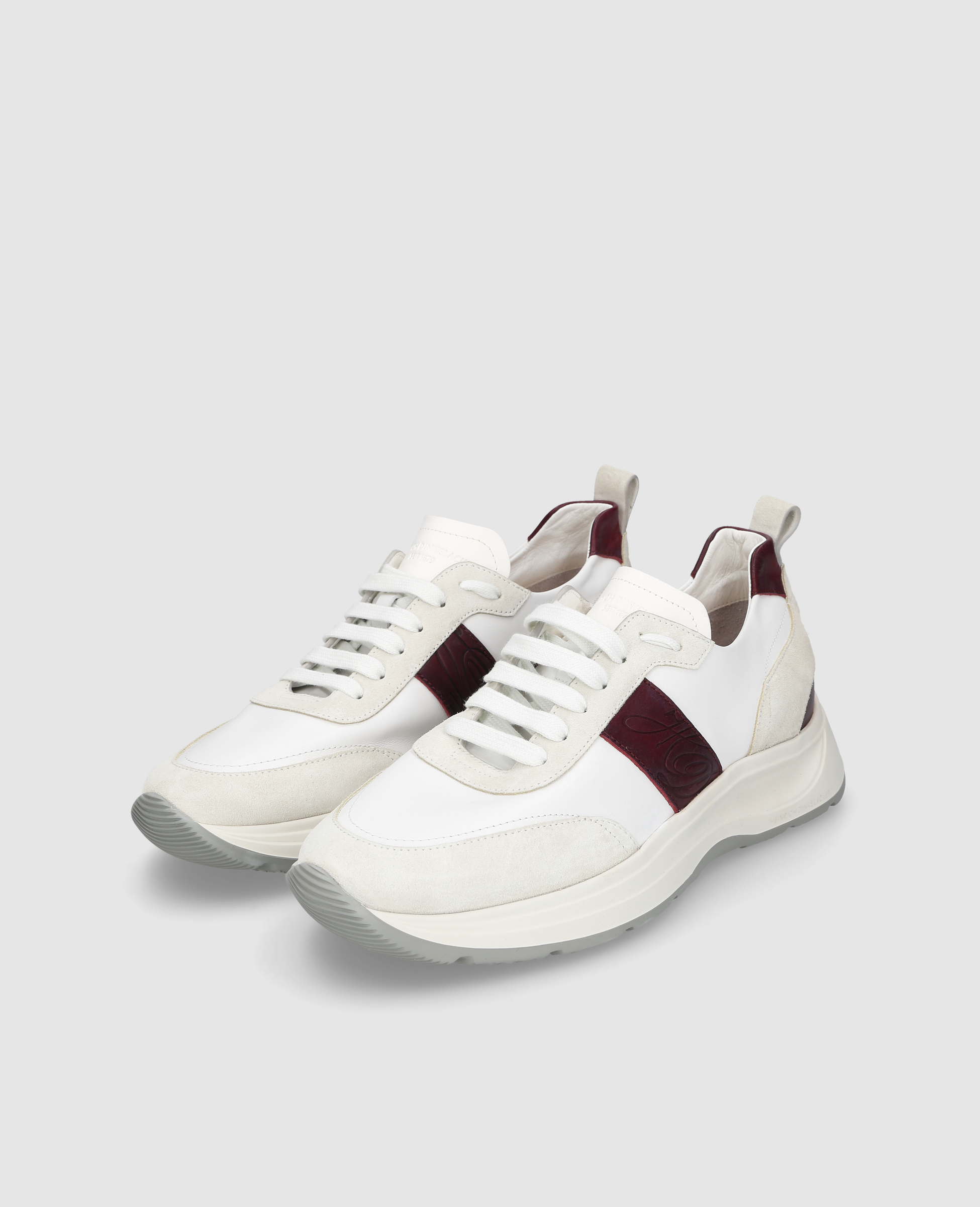 heinrich-dinkelacker-toronto-sneaker-cl-wei-bordo-kalbsleder image 3