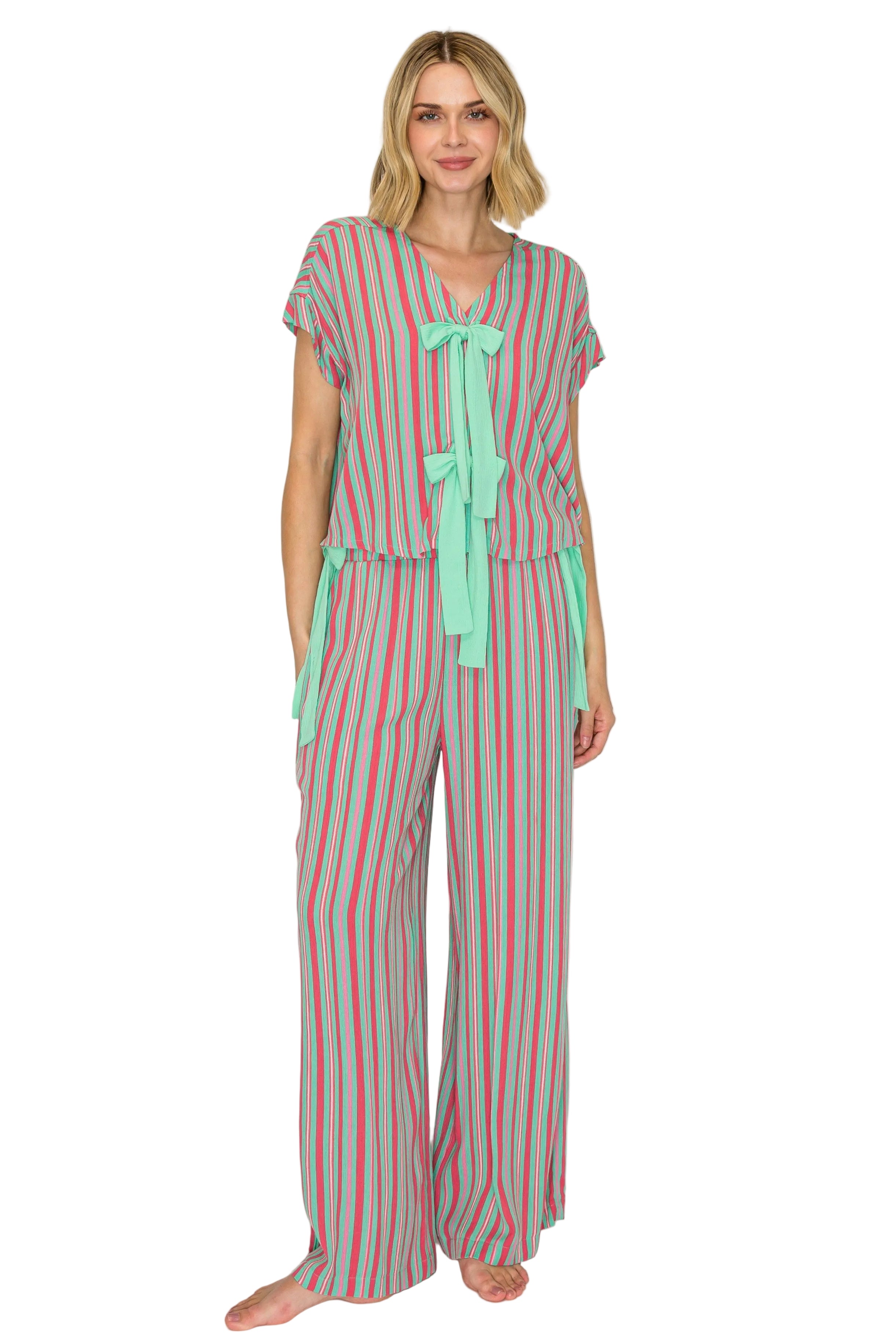 badgley-mischka-luxe-bml174-pyjama-set-blau-viskose image 5