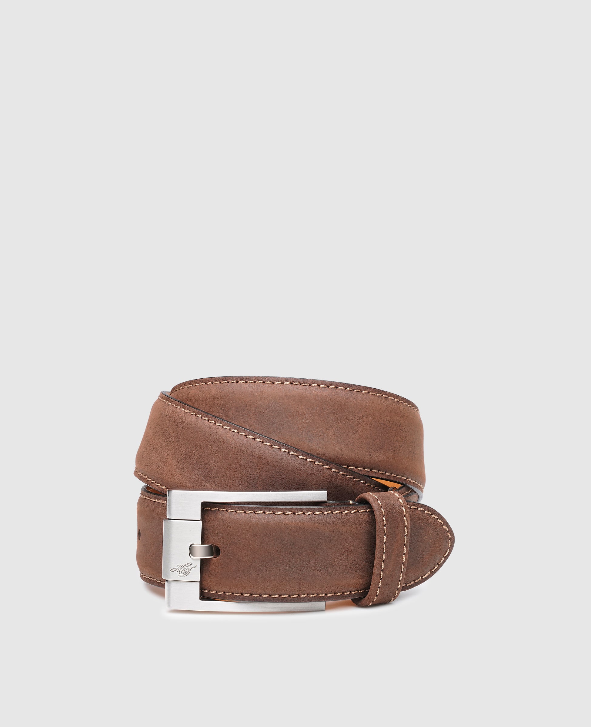 heinrich-dinkelacker-janno-plain-j-lederg-rtel-coffee-fettnubuk image 1
