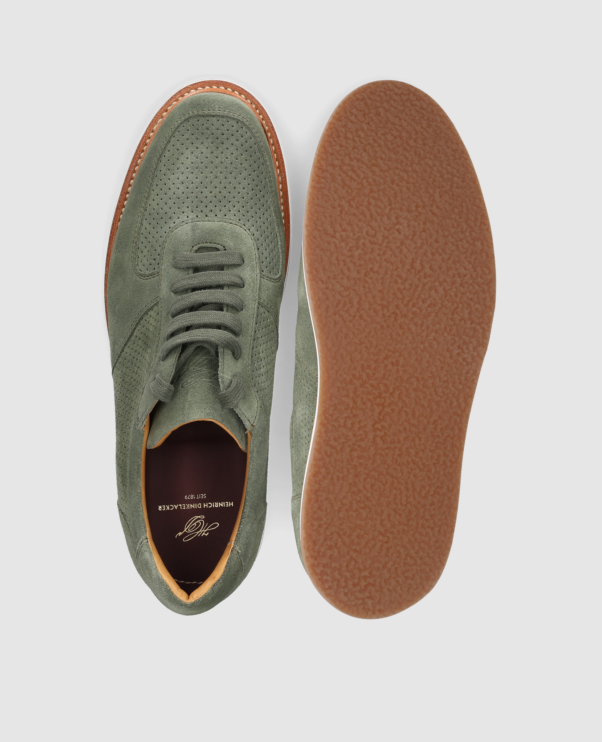 heinrich-dinkelacker-london-sneaker-v-sneaker-gr-n-velours image 7