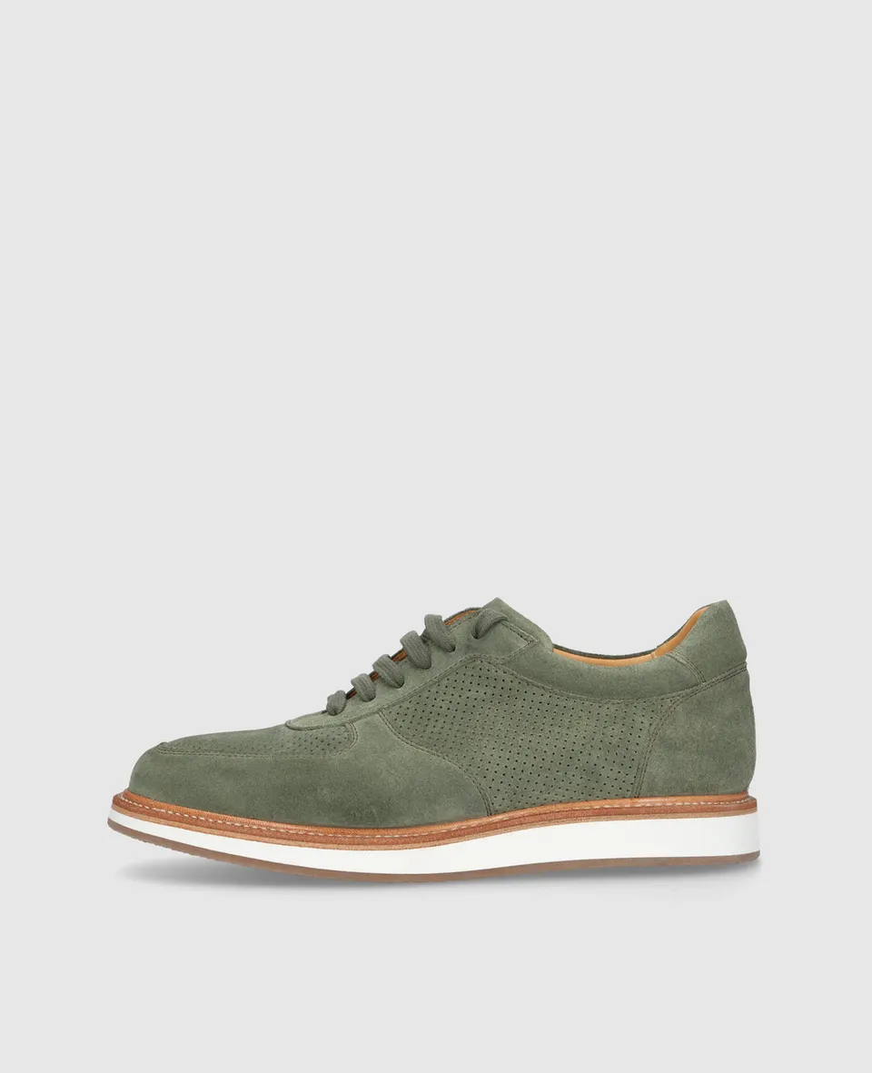 heinrich-dinkelacker-london-sneaker-v-sneaker-gr-n-veloursleder image 1