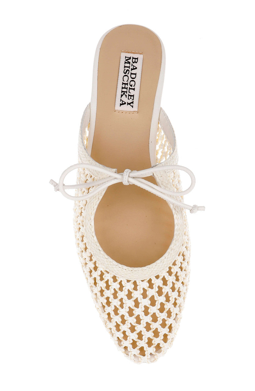badgley-mischka-xailee-mule-ballerinas-creme-geflochten image 5