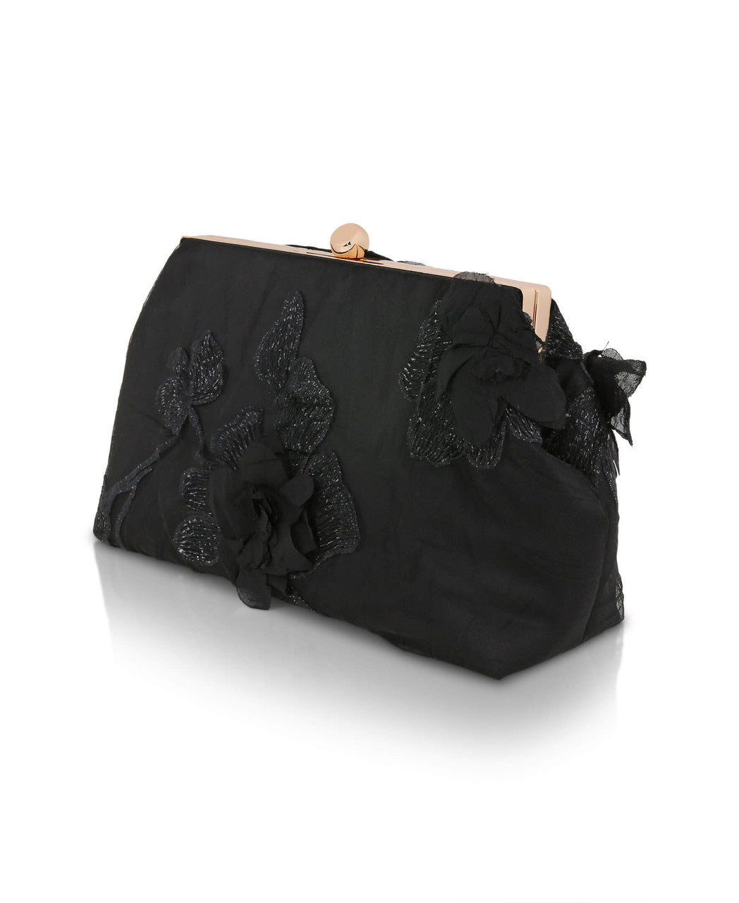 badgley-mischka-lila-pouch-clutch-abendtasche-ivory-blumen image 6