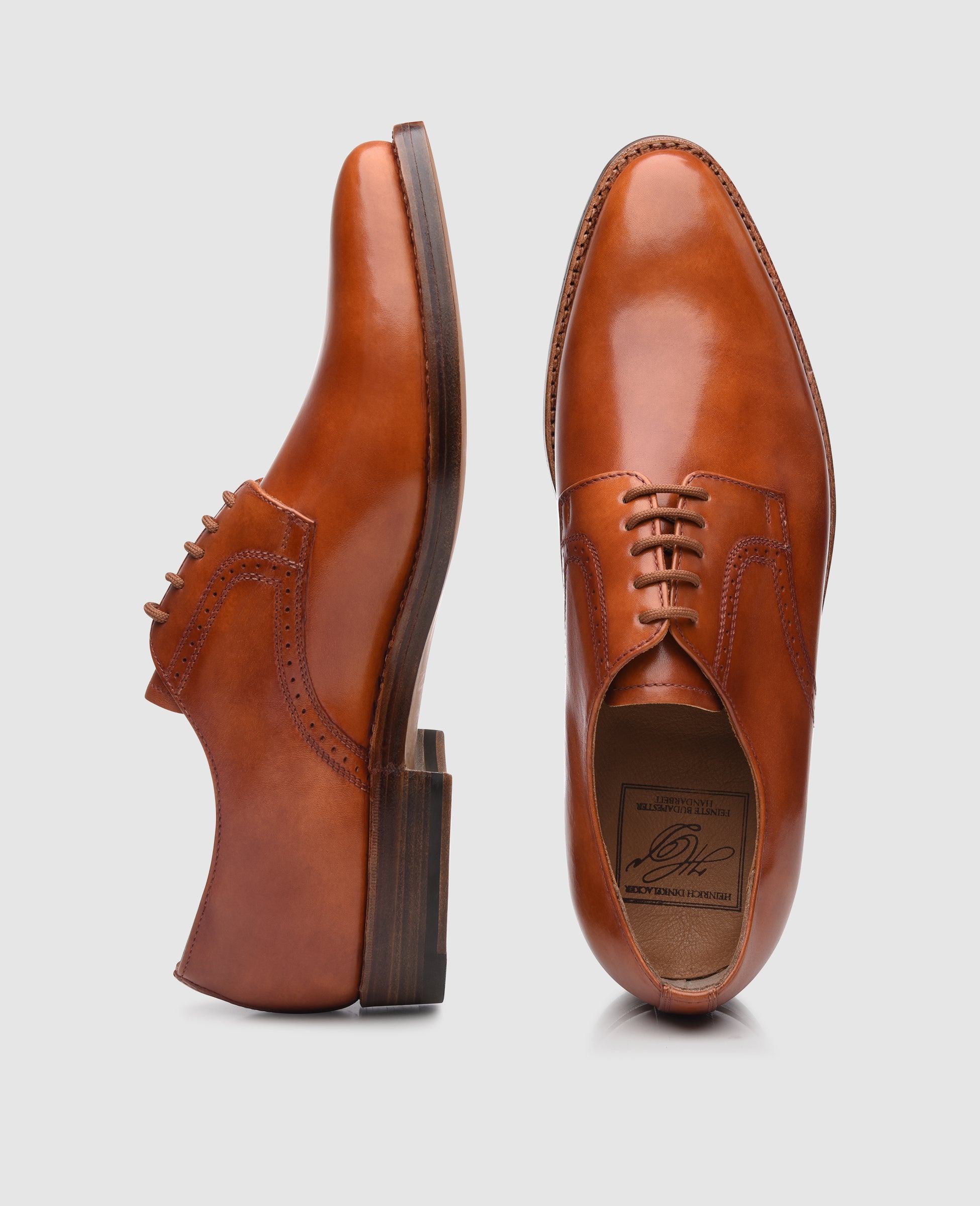 heinrich-dinkelacker-milano-plain-tc-herrenschuh-cognac-business image 5