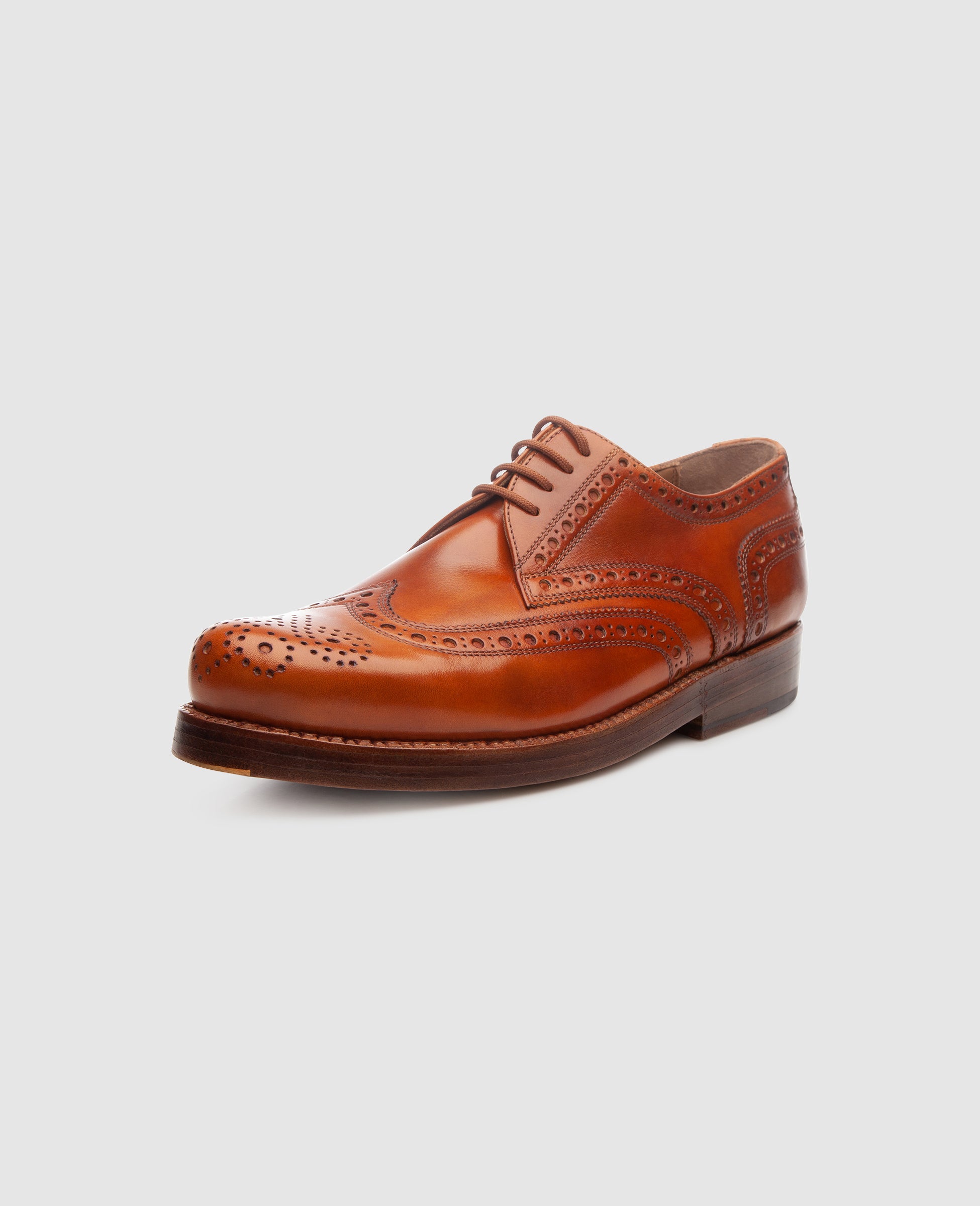heinrich-dinkelacker-rio-full-brogue-tc-herrenschuh-cognac-glattleder image 2