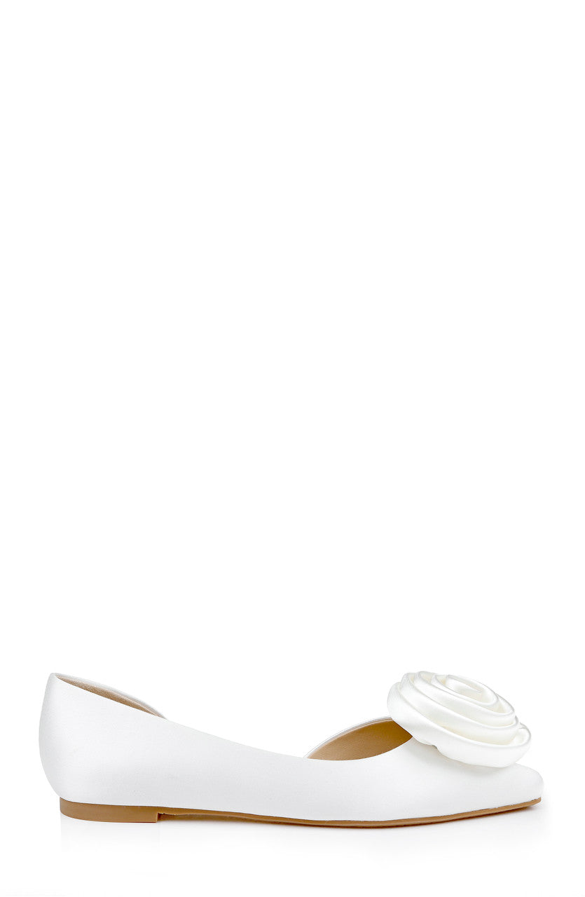 badgley-mischka-jana-d-orsay-ballerinas-schwarz-mit-blume image 2