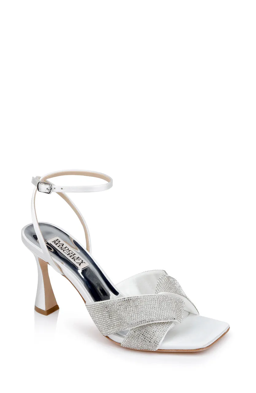 badgley-mischka-brinlee-sandaletten-white-satin-85-mm-stiletto image 1
