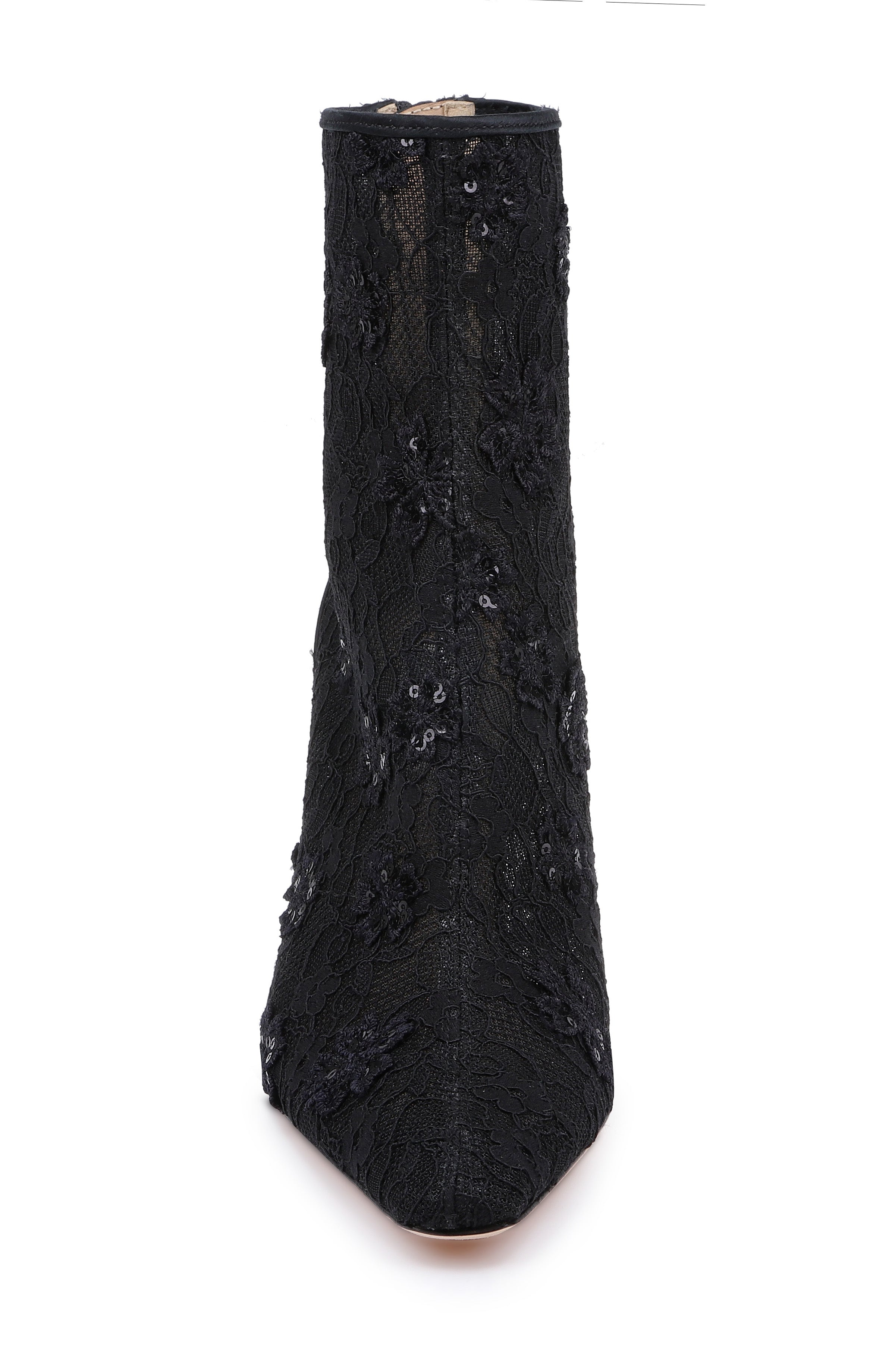 badgley-mischka-raya-stiefelette-schwarz-spitze-stiletto image 4