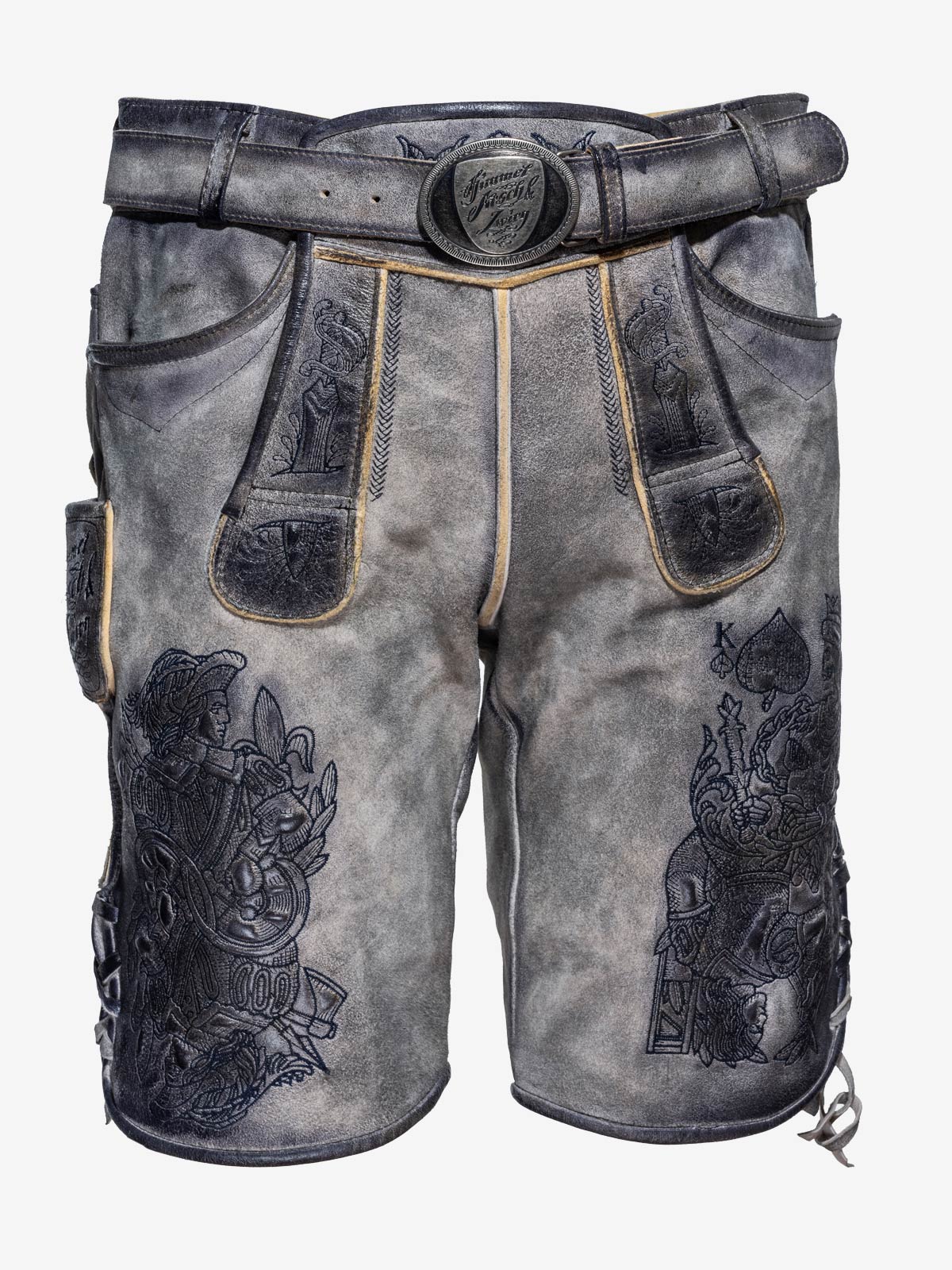 himmel-arsch-zwirn-k-nigsm-rder-lederhose-wildbock-mit-g-rtel image 1
