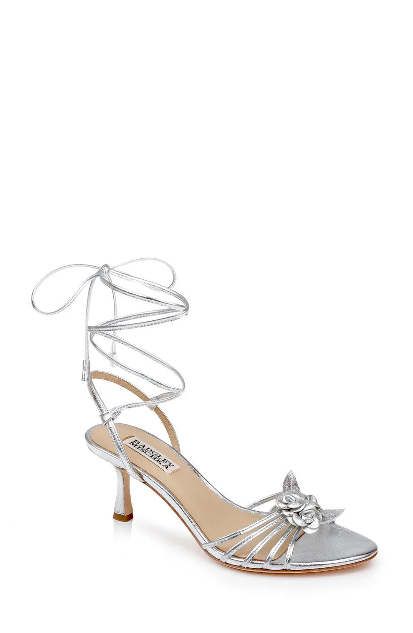 badgley-mischka-darlyn-sandaletten-wei-leder-mit-mittelabsatz image 1