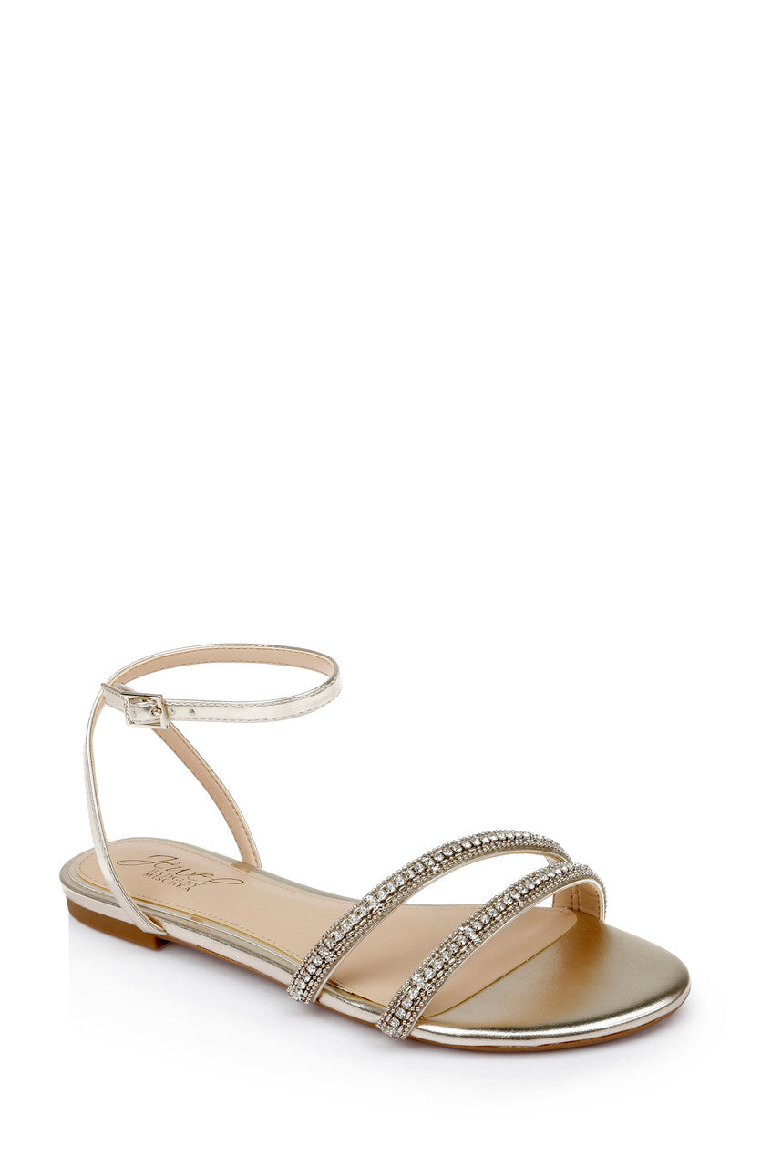 badgley-mischka-roslyn-flache-sandale-silber-strass image 8