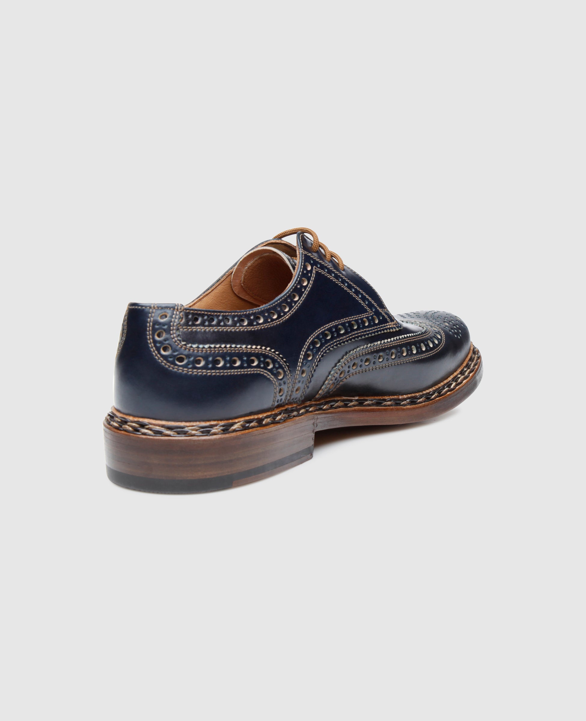 heinrich-dinkelacker-buda-full-brogue-c-herrenschuh-navy-cordovan image 3
