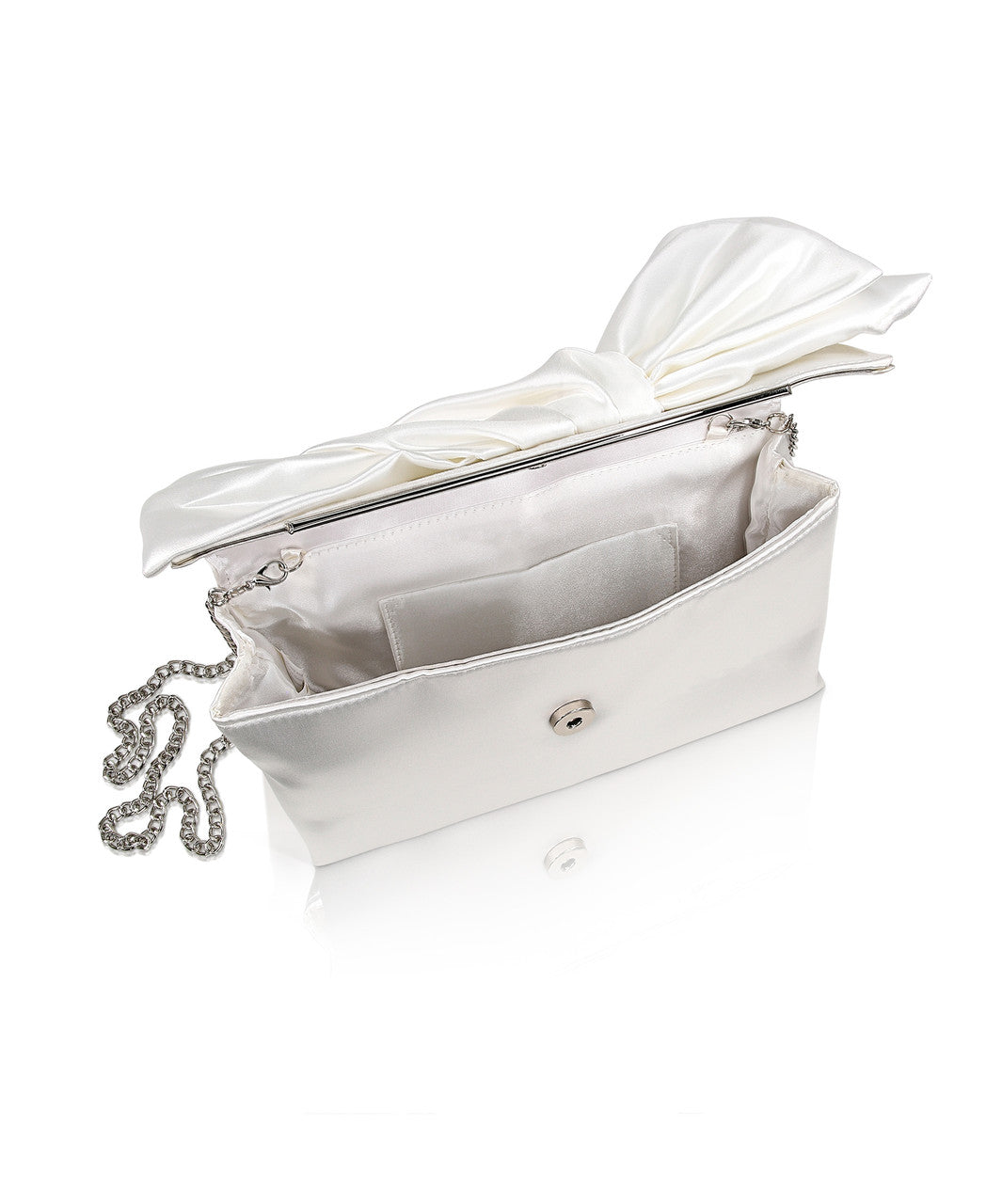 badgley-mischka-delilah-clutch-schwarz-schleife-kette image 4