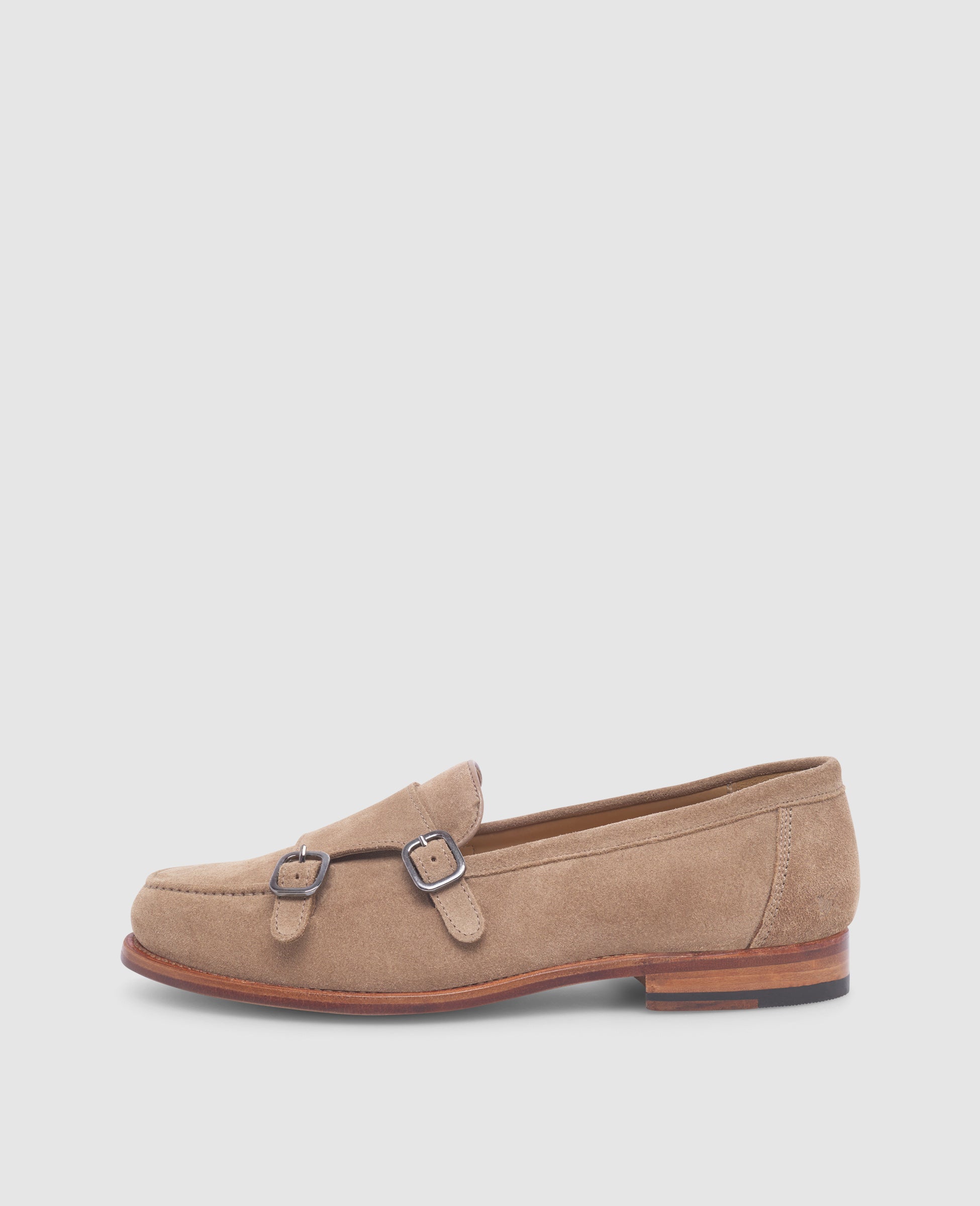heinrich-dinkelacker-wien-double-monk-v-loafer-beige-velours image 1