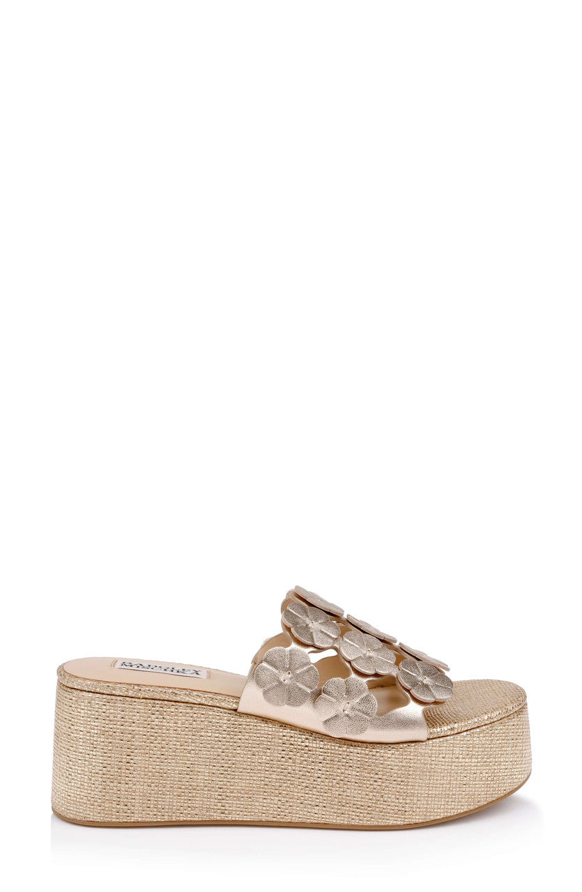badgley-mischka-wendall-plateau-pantolette-gold-lederblume image 2