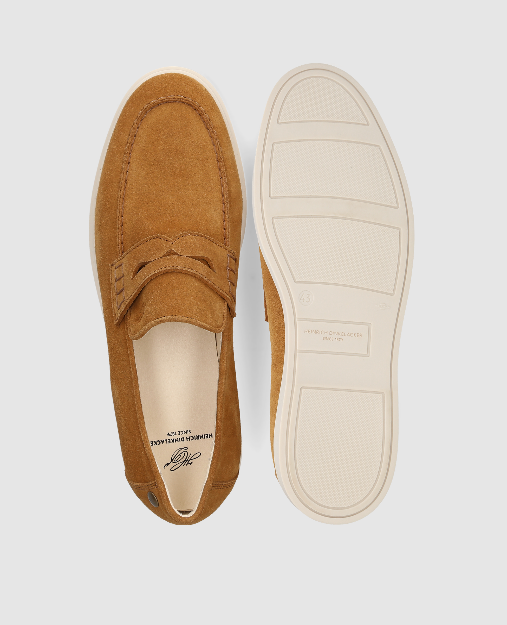 heinrich-dinkelacker-genua-penny-v-loafer-braun-velours image 8