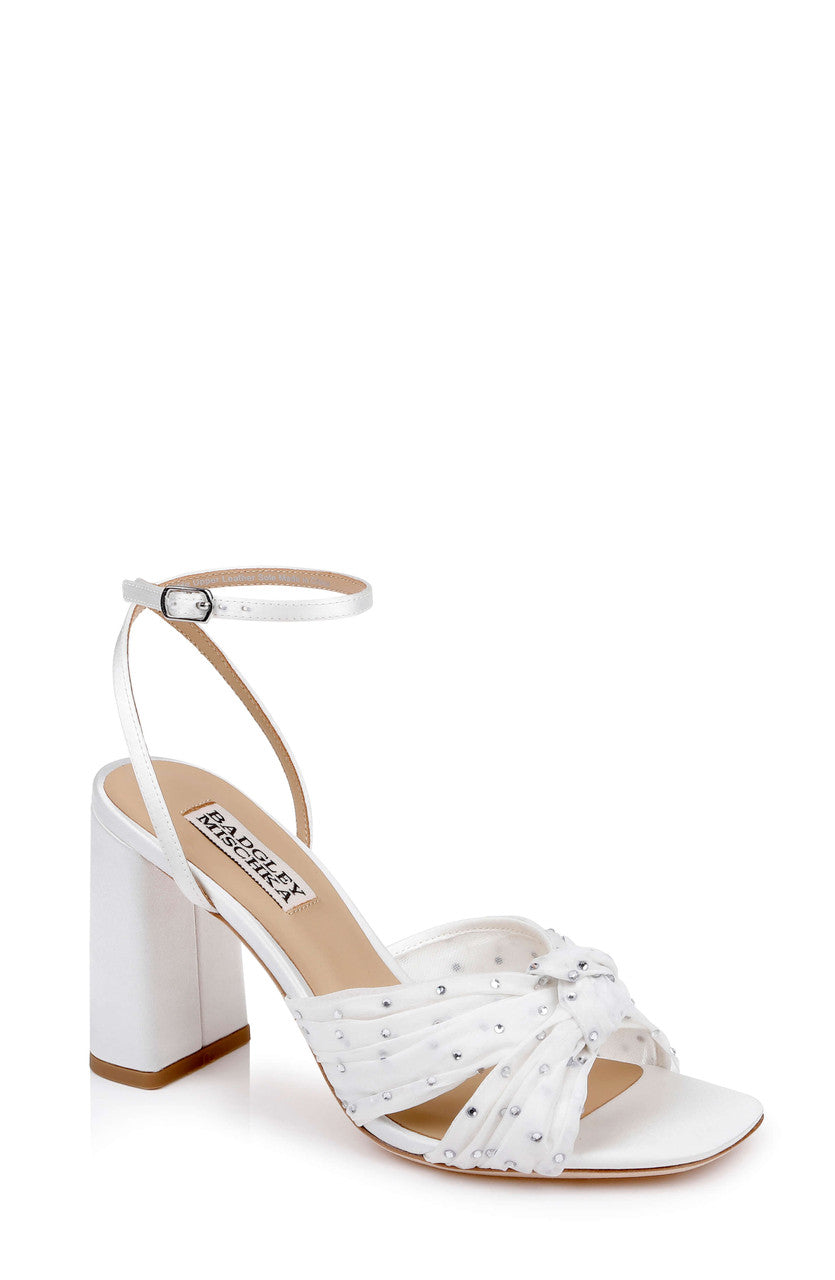 badgley-mischka-wila-riemchensandale-white-satin-blockabsatz-braut image 1