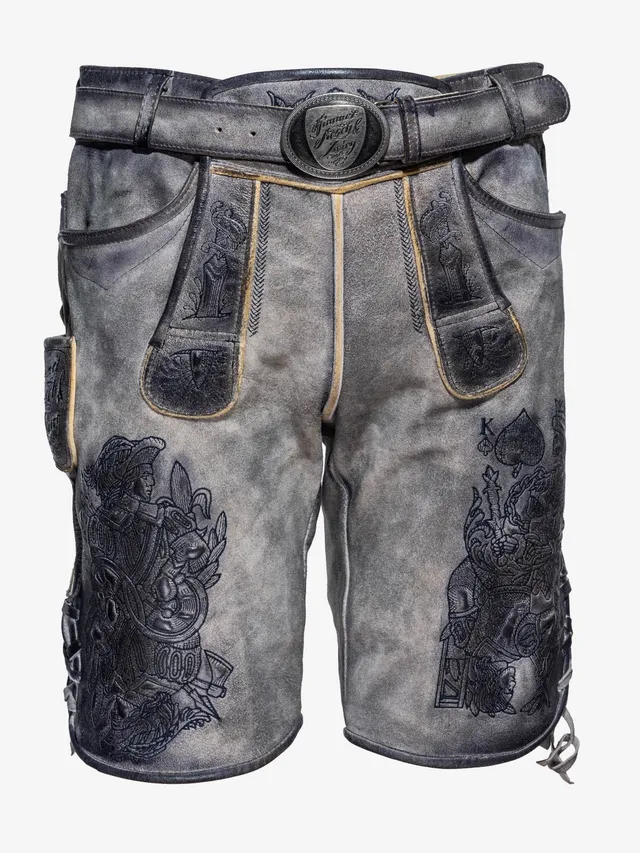 himmel-arsch-zwirn-k-nigsm-rder-lederhose-wildbock-mit-g-rtel image 1