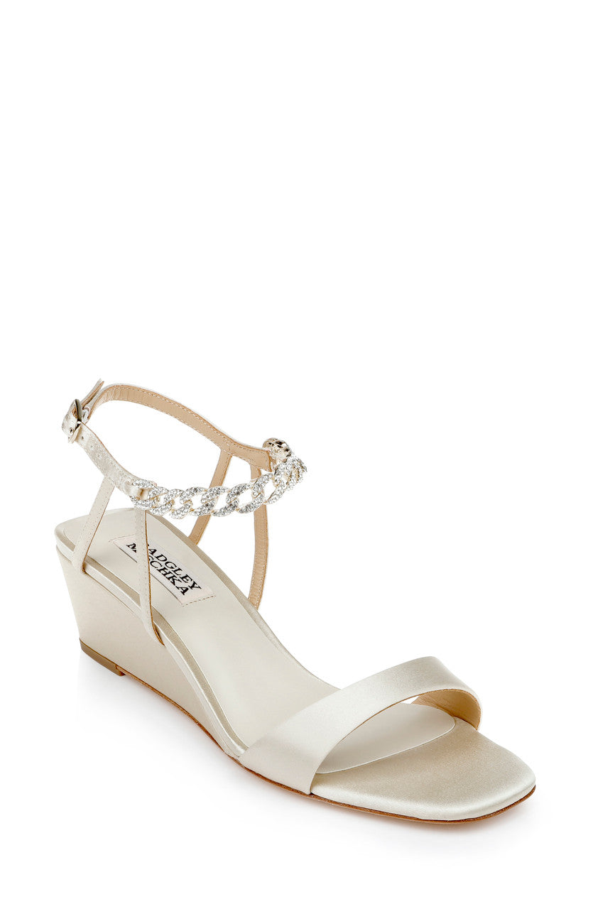 badgley-mischka-kaelyn-wedge-ivory-satin-keilabsatz image 7