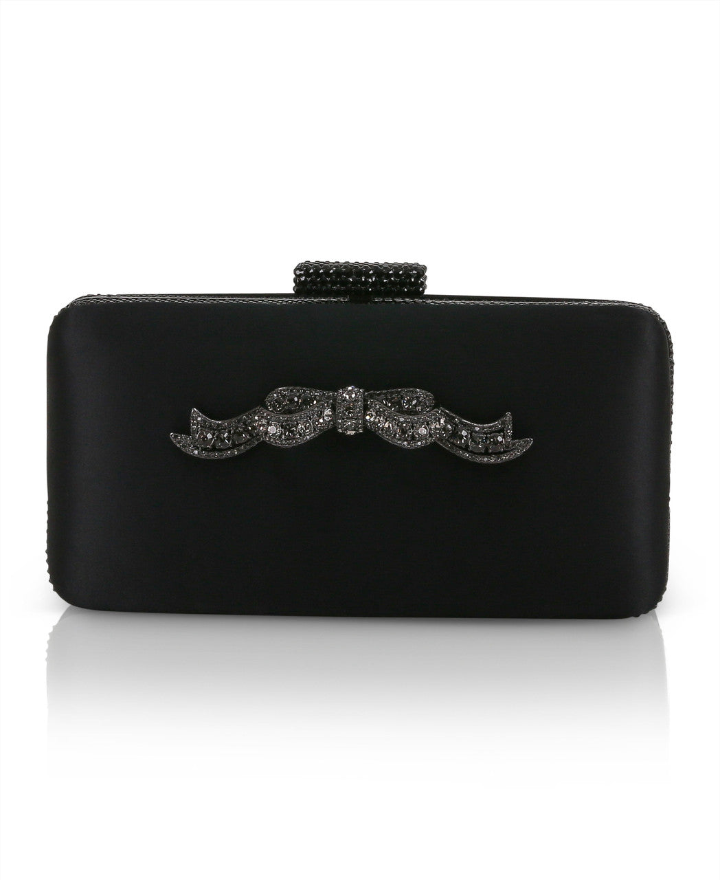 badgley-mischka-lexi-clutch-schwarz-kristall-schleife image 1