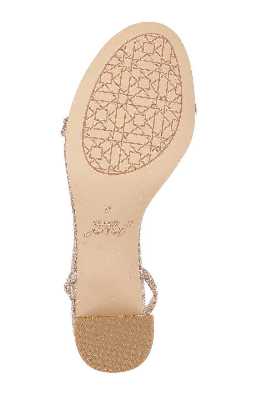 badgley-mischka-danni-sandalen-satin-champagne-blockabsatz-55mm image 6