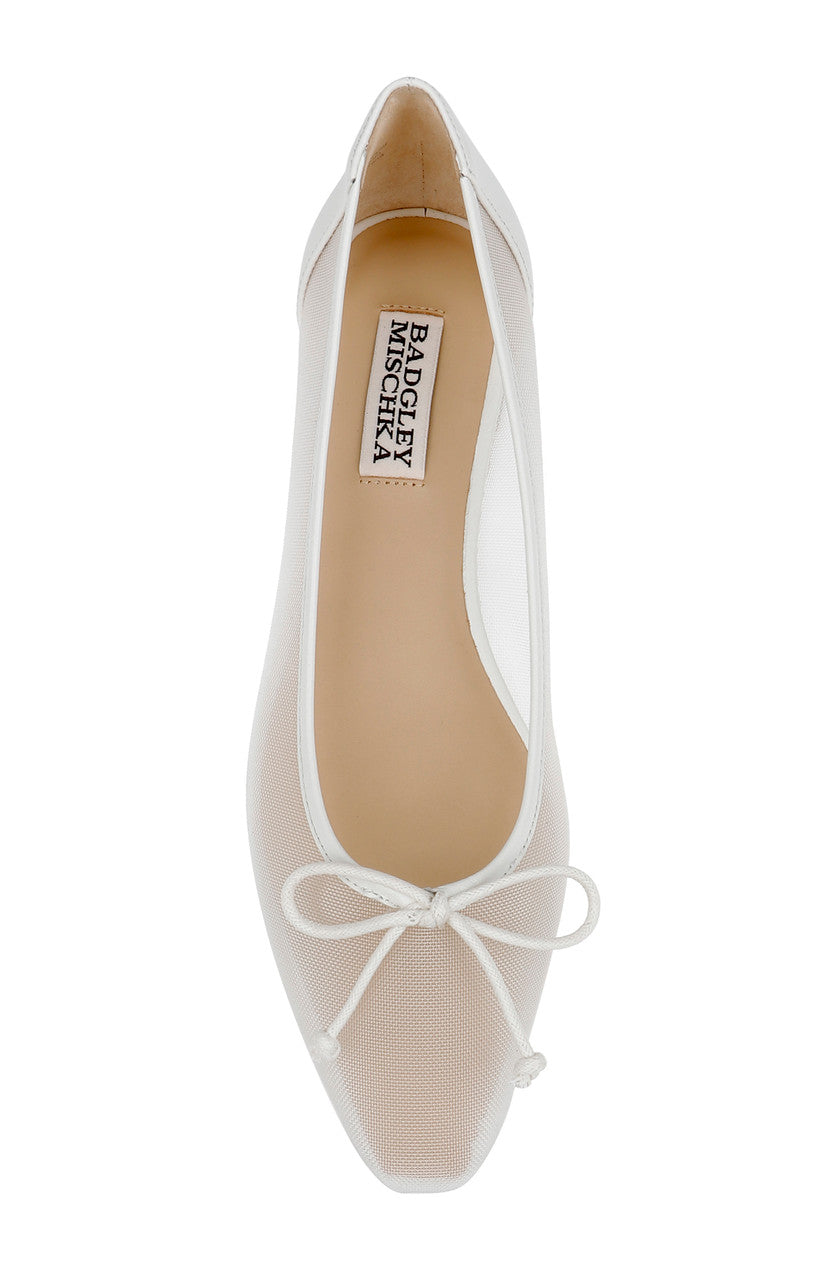 badgley-mischka-cam-flats-wei-leder-mit-schleife image 5