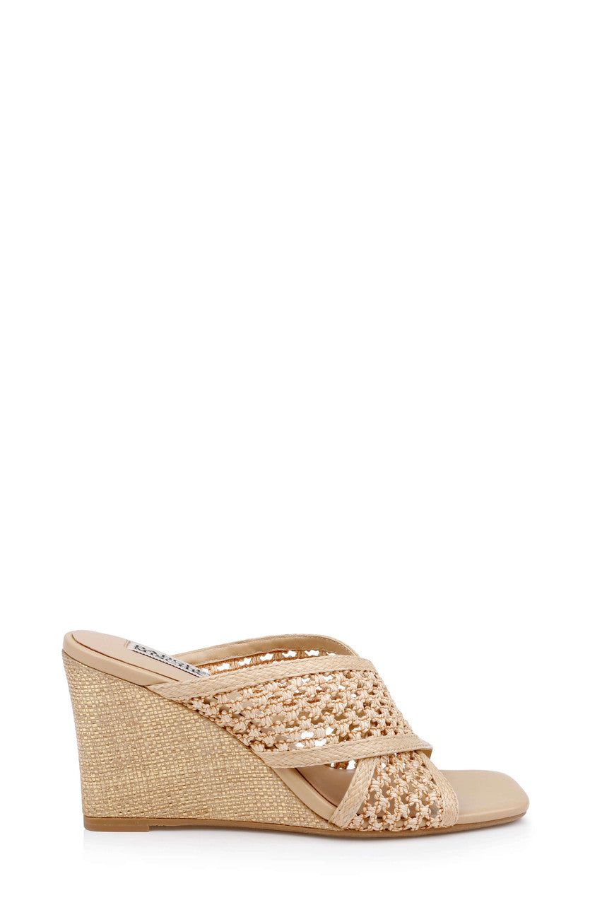 badgley-mischka-xandria-wedge-slide-sandale-natural-rafi-bast image 2