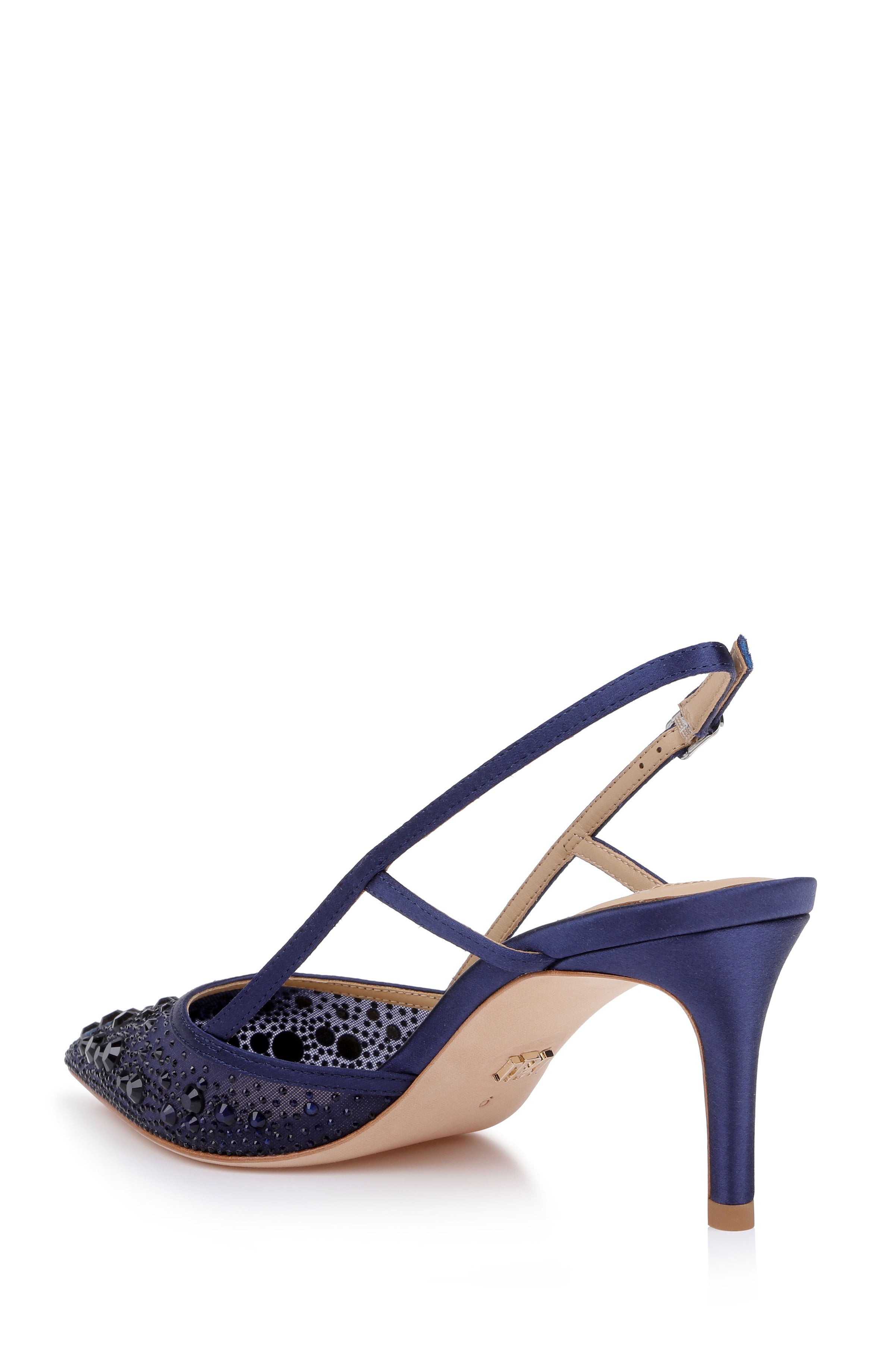badgley-mischka-reem-slingback-pumps-schwarz-satin-strass image 8