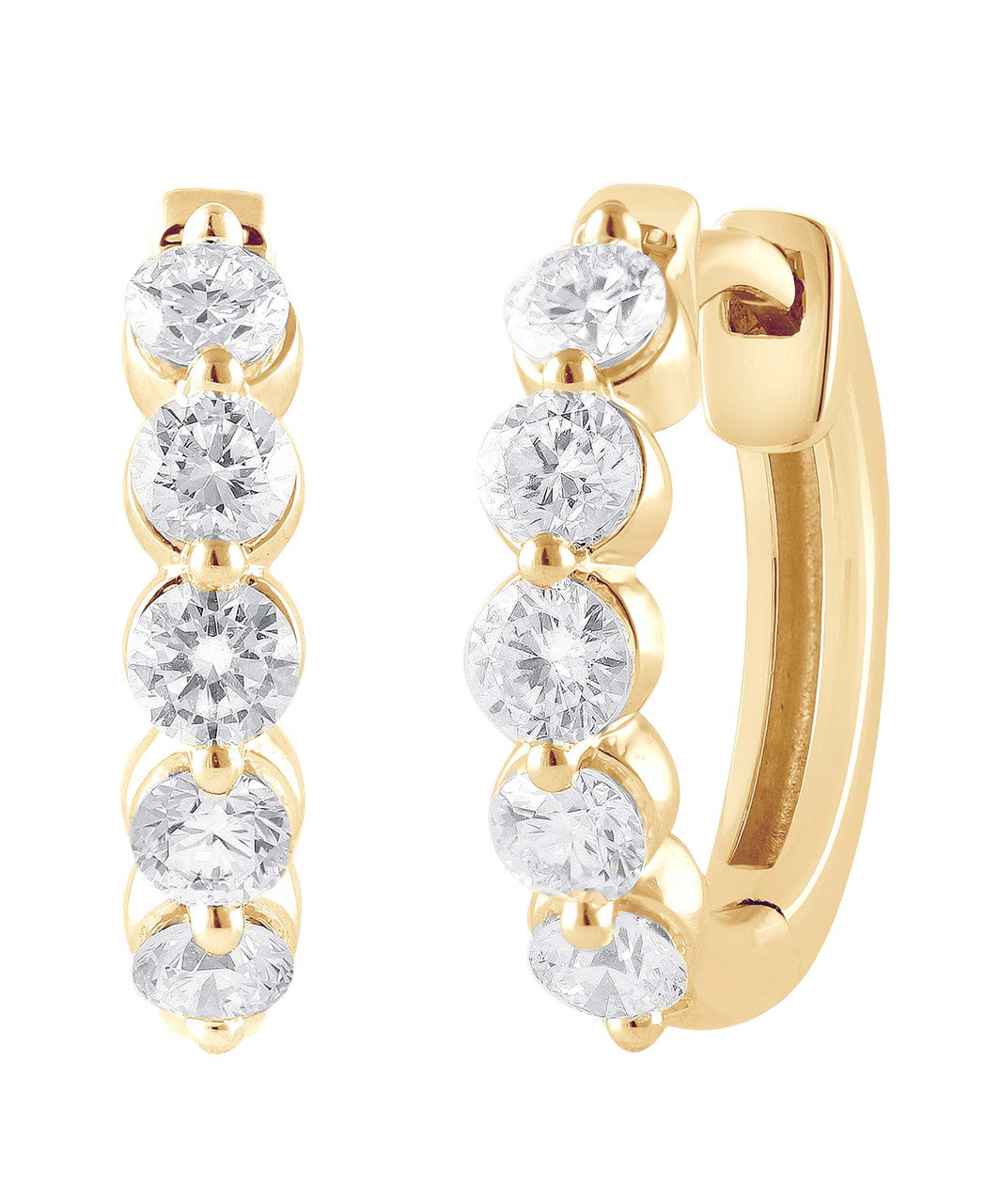 badgley-mischka-small-diamond-hoops-ohrringe-wei-gold-14k image 5