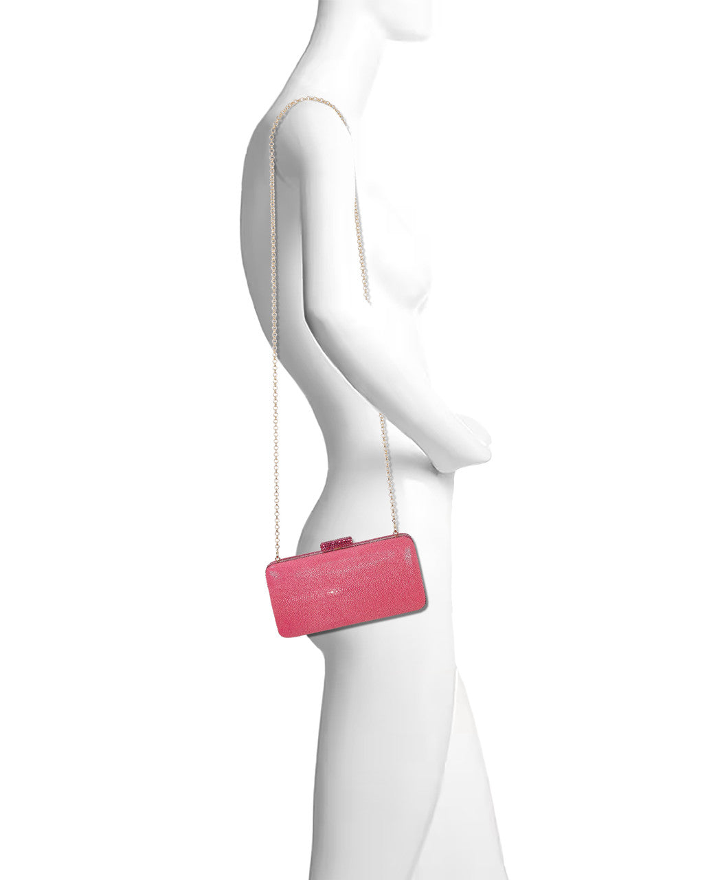 badgley-mischka-evelyn-clutch-cherry-blossom-stingray-leder image 5