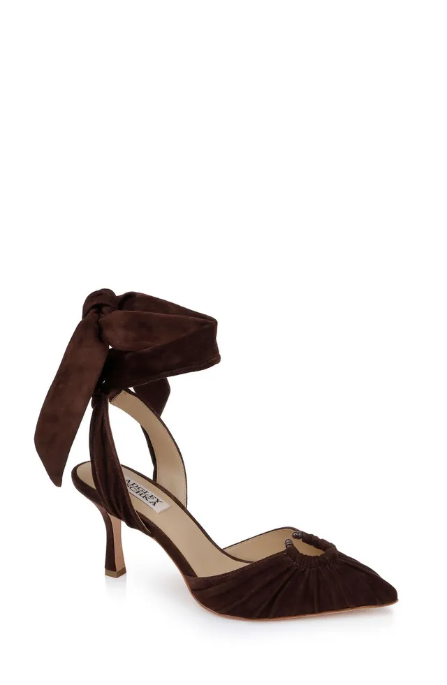 badgley-mischka-vania-ii-pumps-coffee-suede-mit-75-mm-absatz image 1