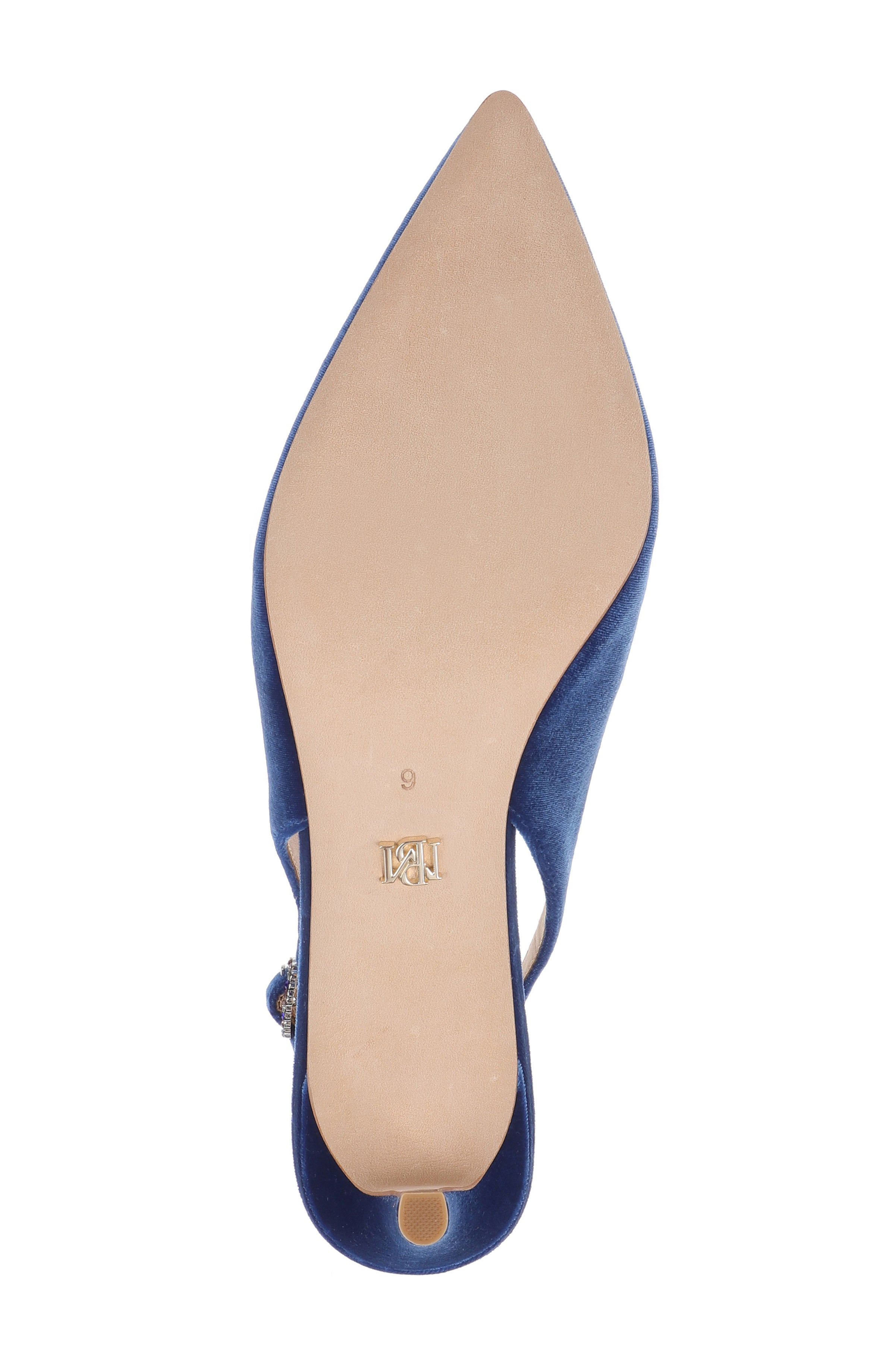 badgley-mischka-ruthie-slingpumps-navy-velvet-kittenabsatz-38 image 6