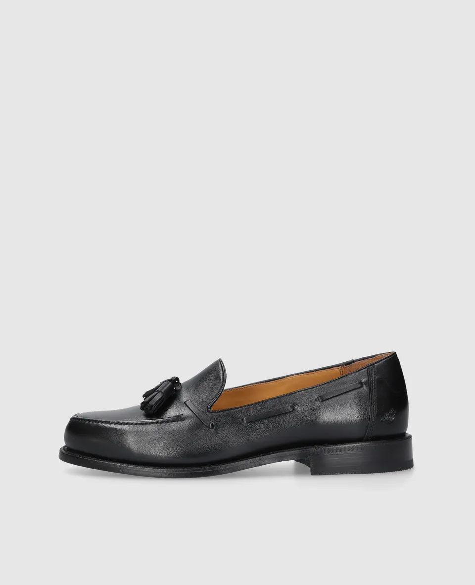 heinrich-dinkelacker-wien-plain-tassel-loafer-schwarz-nappa image 1