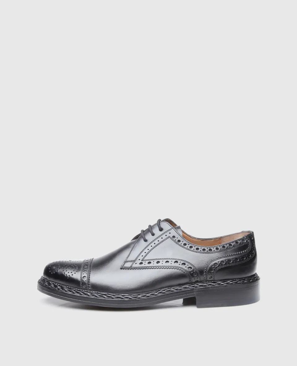 heinrich-dinkelacker-buda-half-brogue-bc-derby-schwarz-kalbsleder image 1