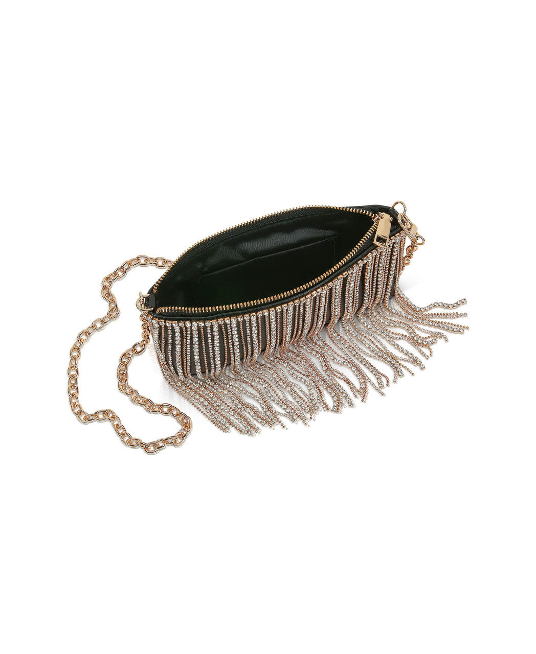 badgley-mischka-piper-top-zip-crystal-fringe-leather-crossbody-schwarz image 4