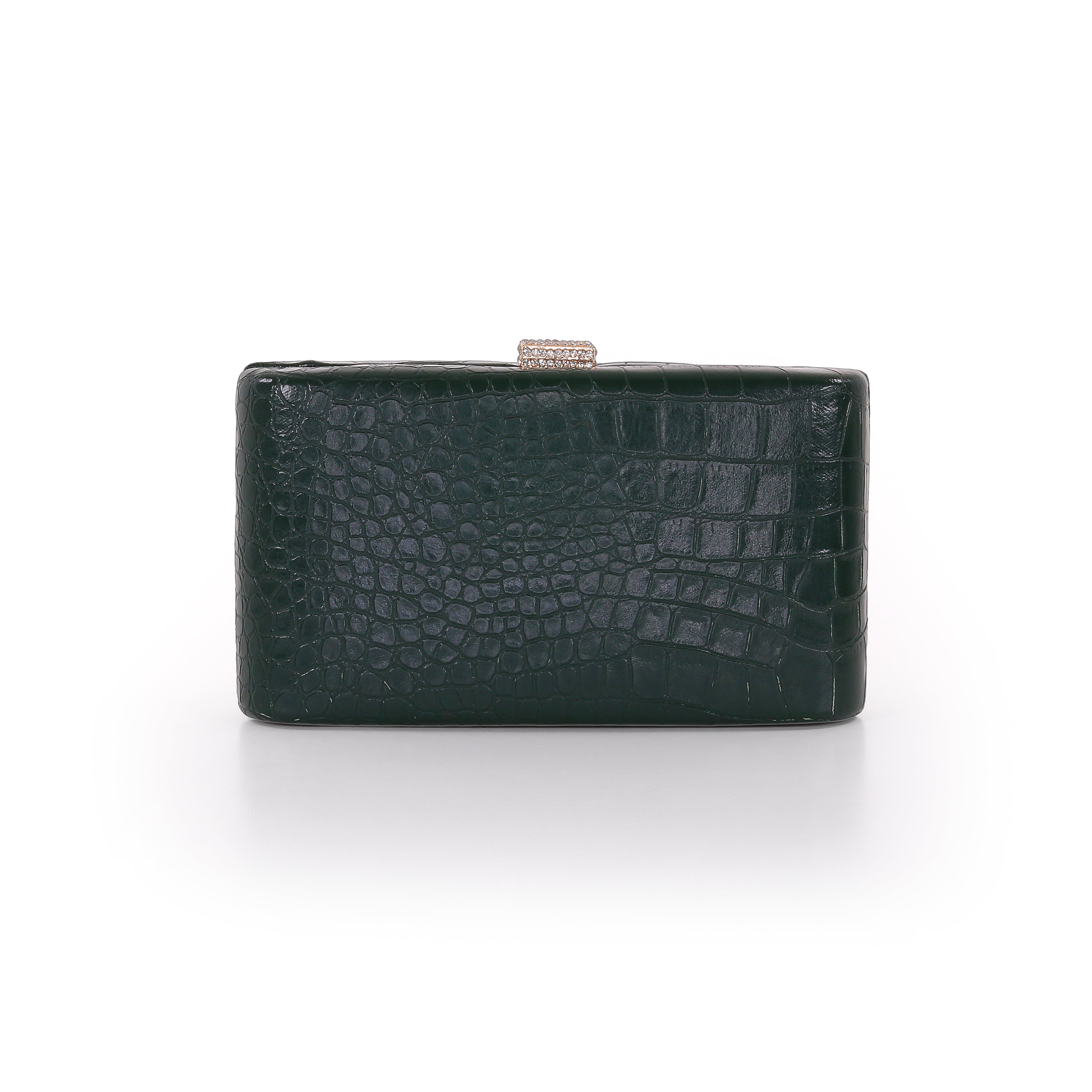 badgley-mischka-cleo-minaudi-re-clutch-smaragd-kroko-leder image 1