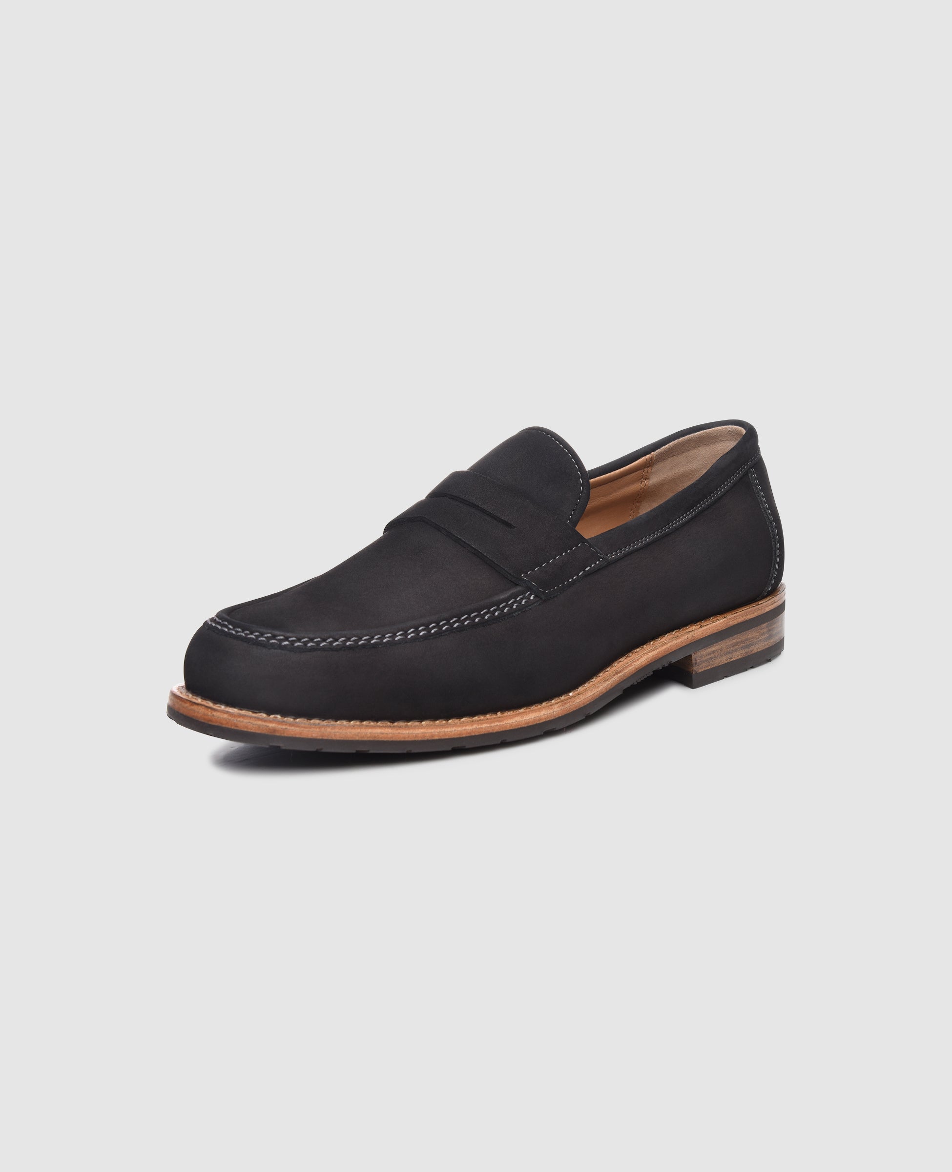 heinrich-dinkelacker-wien-plain-bd-loafer-schwarz-nubuk image 2