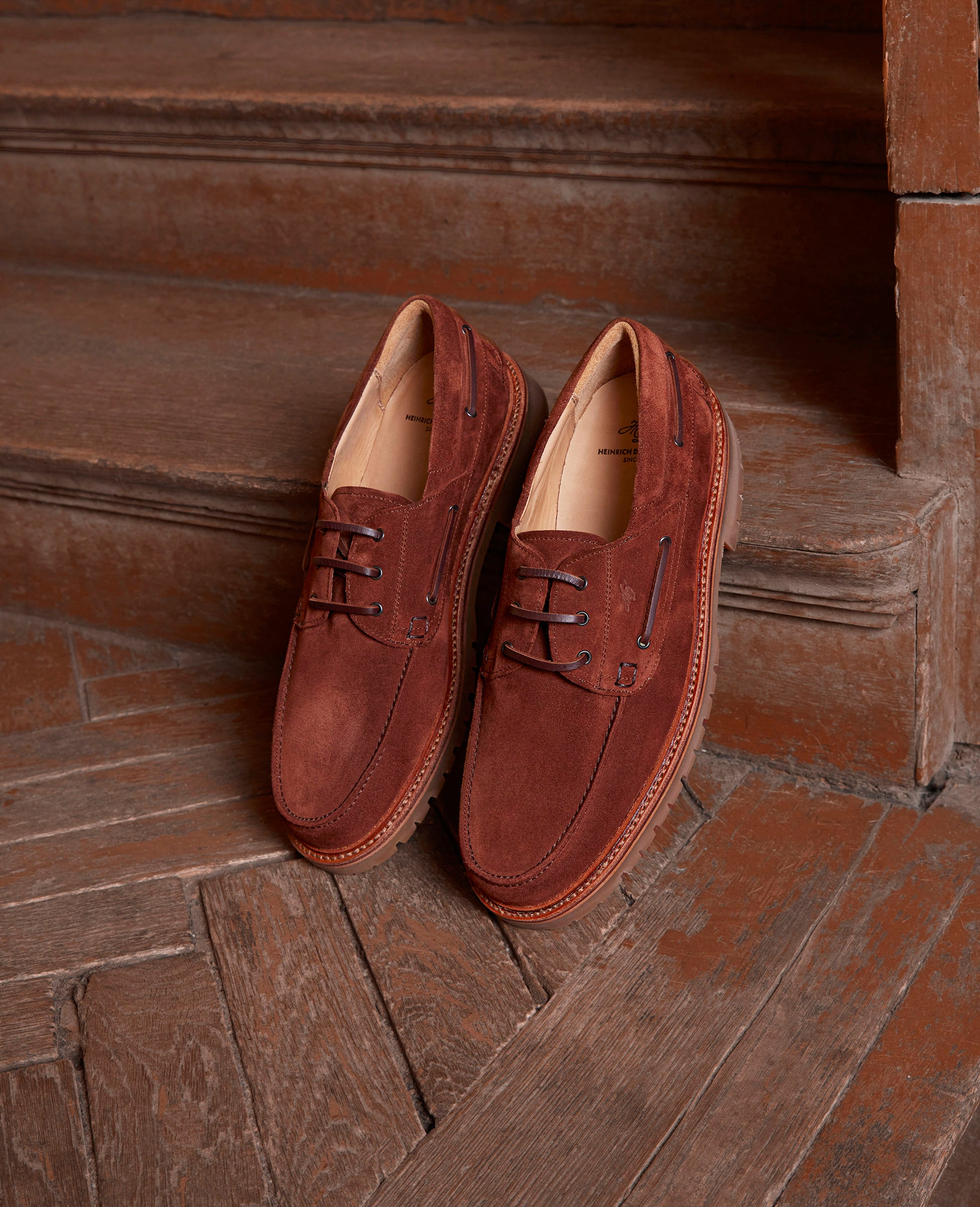 heinrich-dinkelacker-miami-plain-v-bootsschuh-rotbraun-kalbsvelours image 8