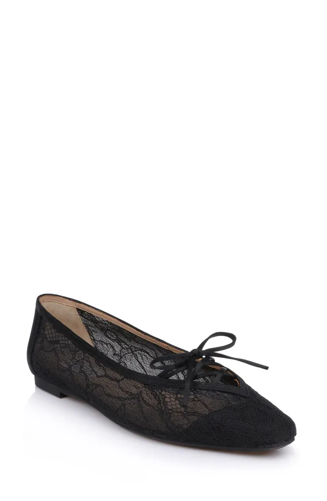 badgley-mischka-raelyn-ballerina-spitze-black-lace-flach image 1