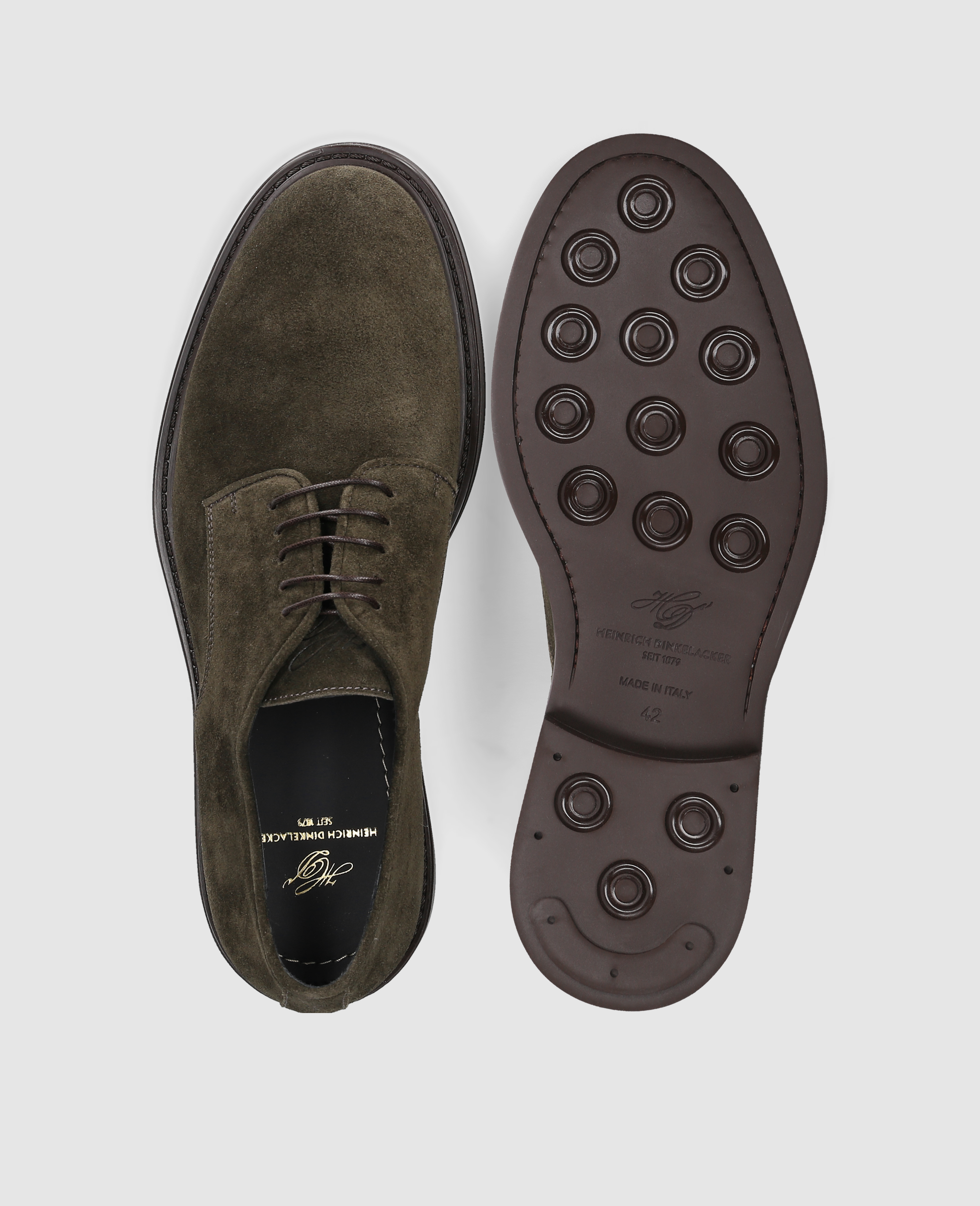 heinrich-dinkelacker-florenz-plain-v-herrenschuhe-dunkelgr-n-velours image 7